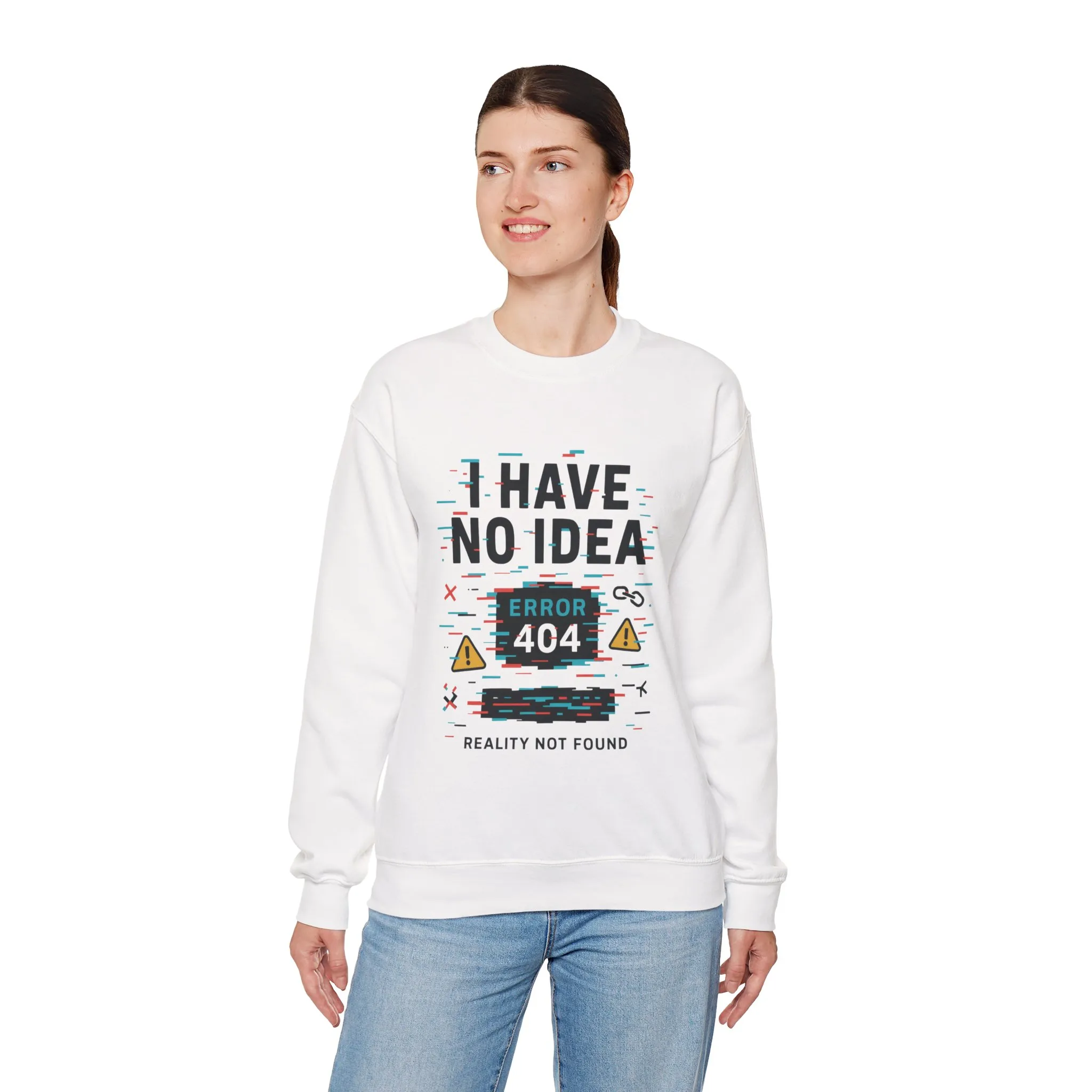 Error 404 Humor Crewneck Sweatshirt, Comfy Unisex Oversized Sweater, Fun Casual Wear, Tech Lover Gift, Everyday Loungewear - Image 8