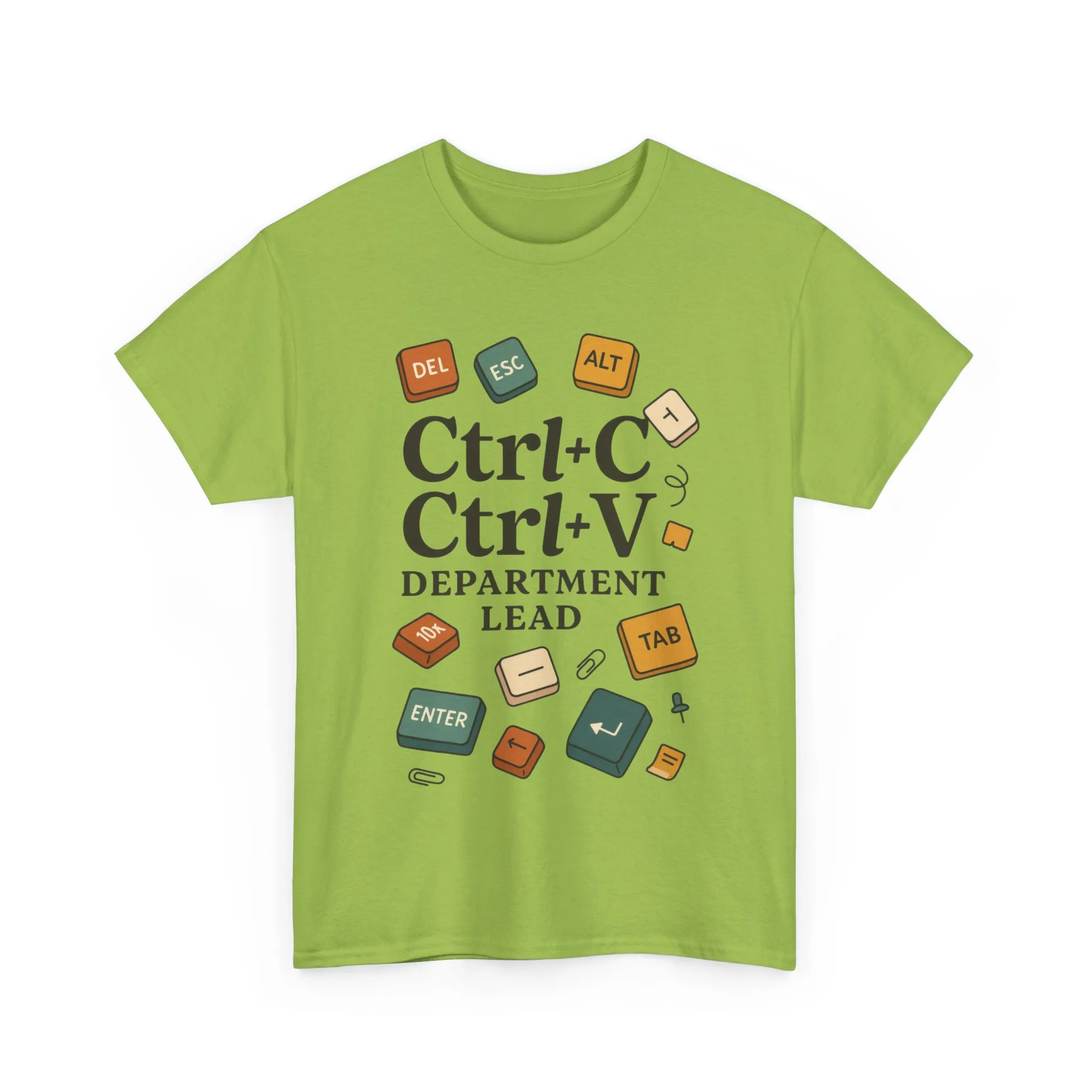 Funny Office T-Shirt, Ctrl+C Ctrl+V Department Lead Tee, Gift for Tech Lover, Creative Workwear, Programmer Apparel, Geeky Humor Shirt - Image 12