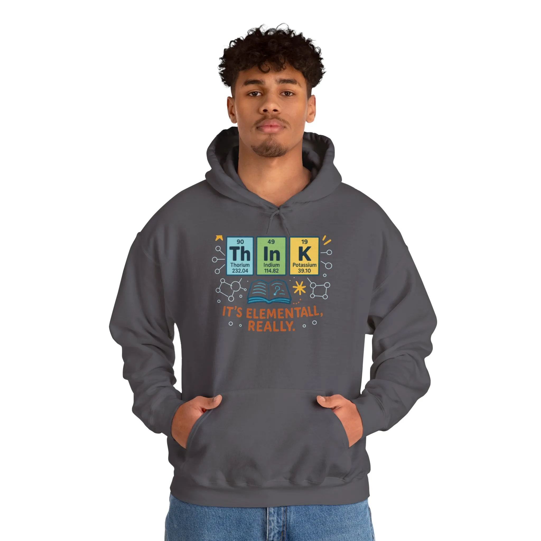Science Hoodie for Men, Funny Nerd Hoodie, Element of Humor Sweatshirt, Science Lover Gift for Him, Chemistry Lover Gift - Image 24