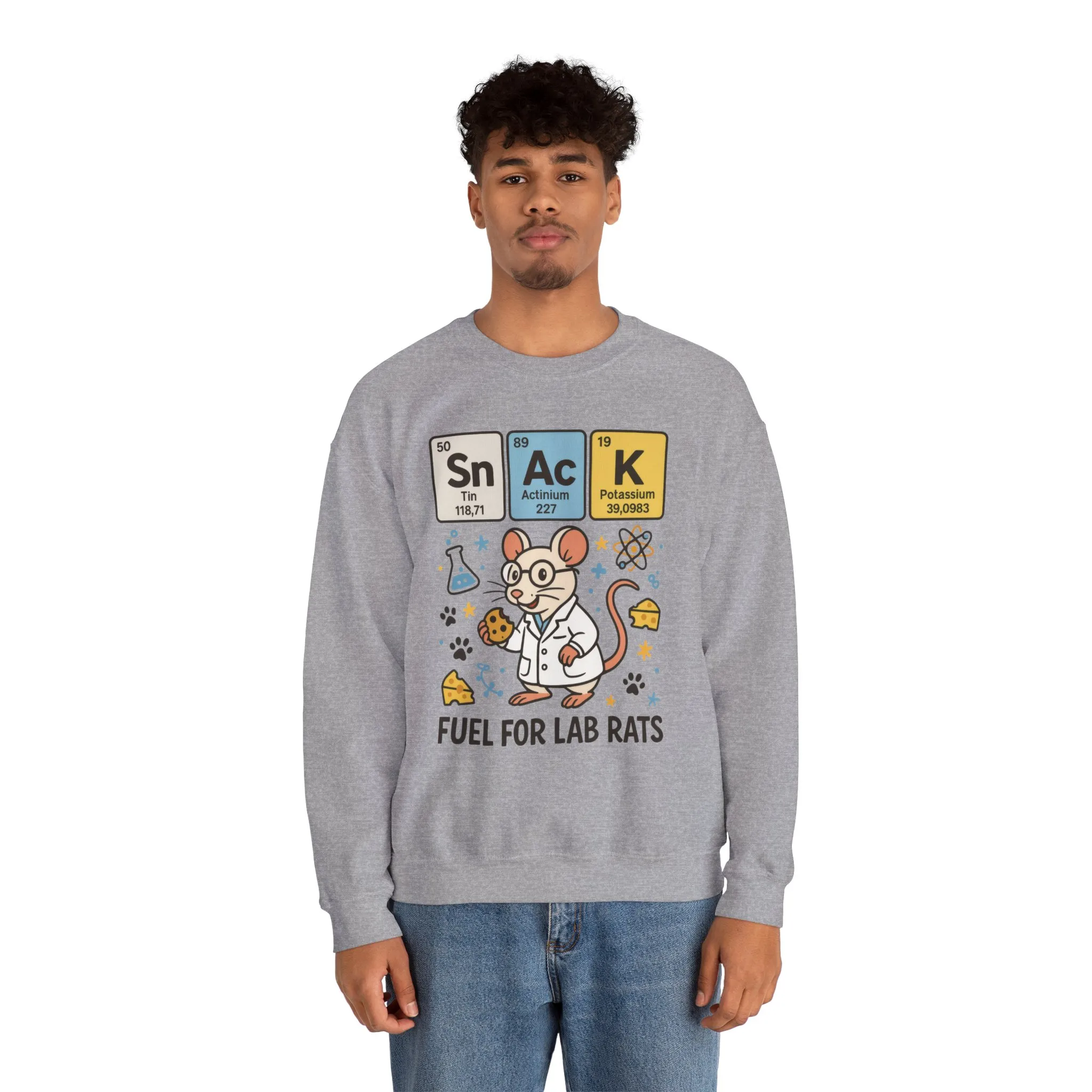 Lab Rat Science Sweatshirt, Science Crewneck, Funny Gift for Teachers, Chemistry Sweatshirt, Cute Lab Rat Design, Perfect for Birthdays - Image 9