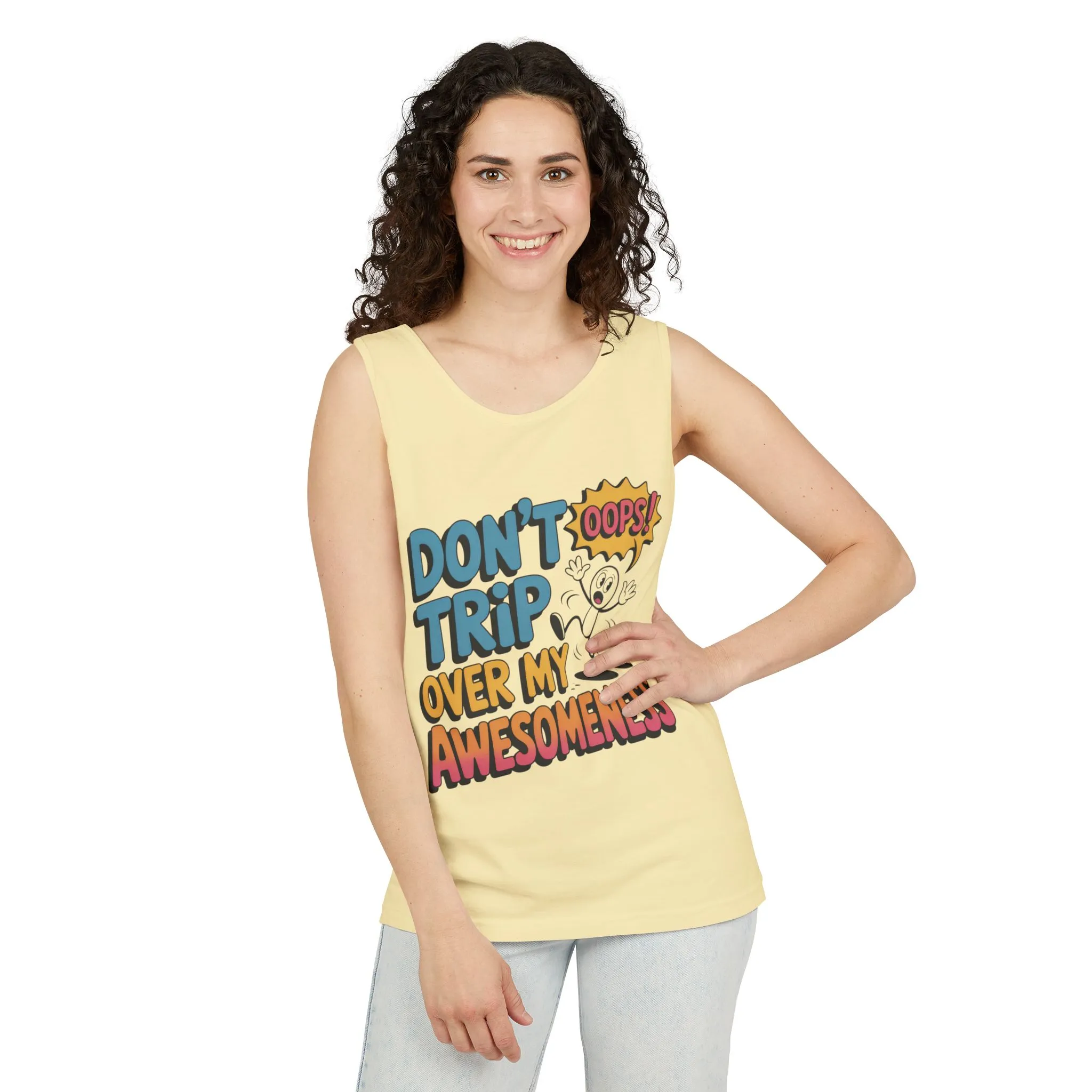 Funny Graphic Tank Top, Don't Trip Over My Awesomeness Tank, Womens Cotton Tank for Casual Wear, Gift for Friends, Birthday Gift, Humor Tee - Image 42