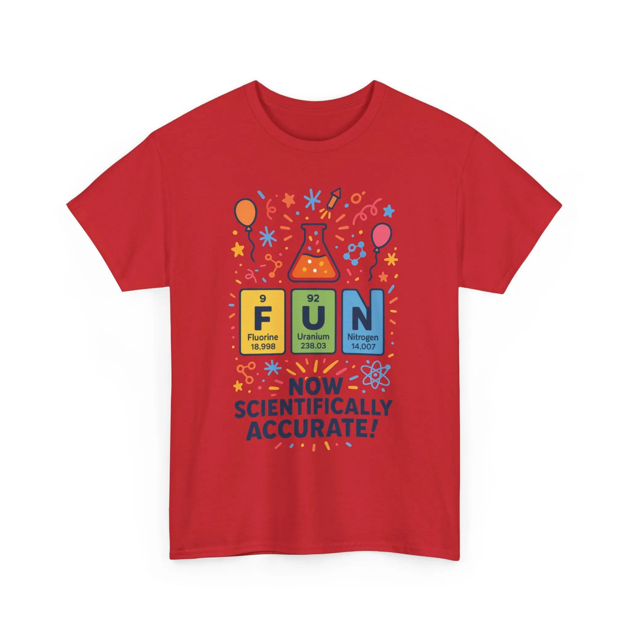 Fun Science Unisex Heavy Cotton Tee, Perfect for STEM Lovers, Gift for Science Teachers, FUN Periodic Table Tee,Nerdy Unisex Shirt - Image 39