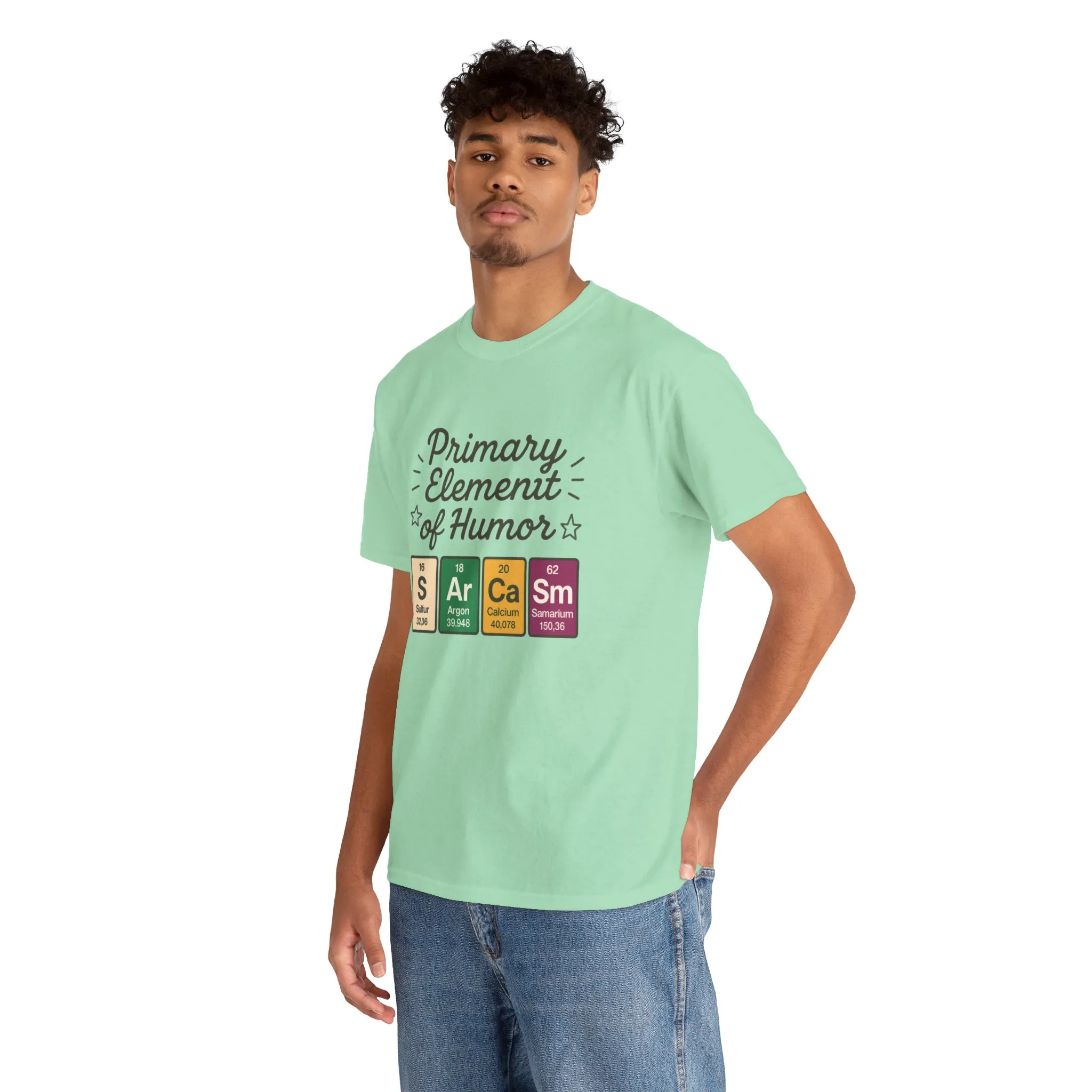 Funny Mens Science T-Shirt, Sarcasm Element of Humor Tee, Periodic Table Nerd Shirt for Him, Humor T-Shirt, Periodic Table Chemistry Humor - Image 3