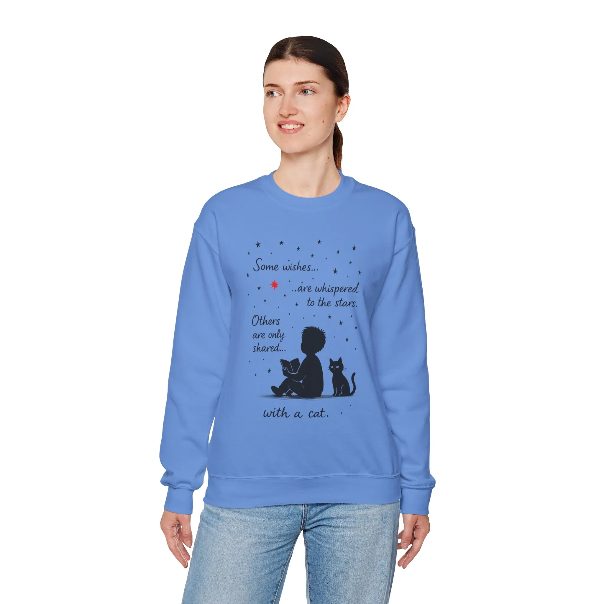 Cozy Cat-Inspired Crewneck Sweatshirt - Literary Lover Gift, Womens Layer, Cat Enthusiast Apparel, Thoughtful Gift for Cozy Nights - Image 24