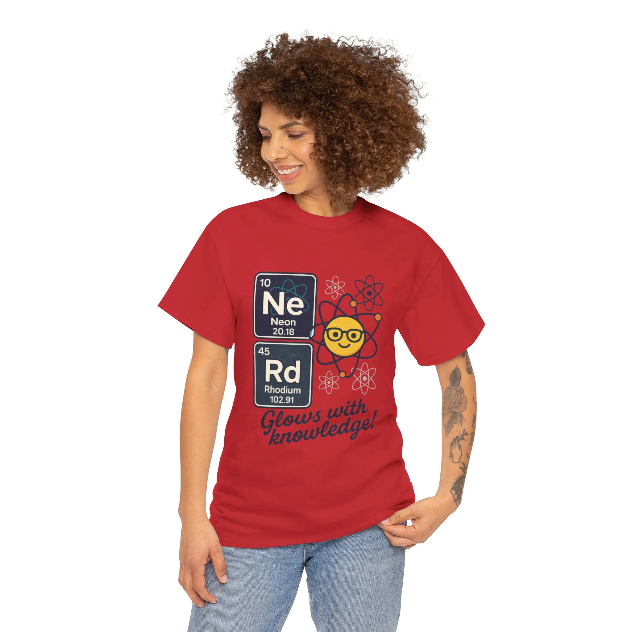 Funny Womens Nerd T-Shirt, NeRd Periodic Table Shirt, Glowing Knowledge Tee, Science Lover Gift, Chemistry Shirt, STEM Apparel, Science Tee - Image 21