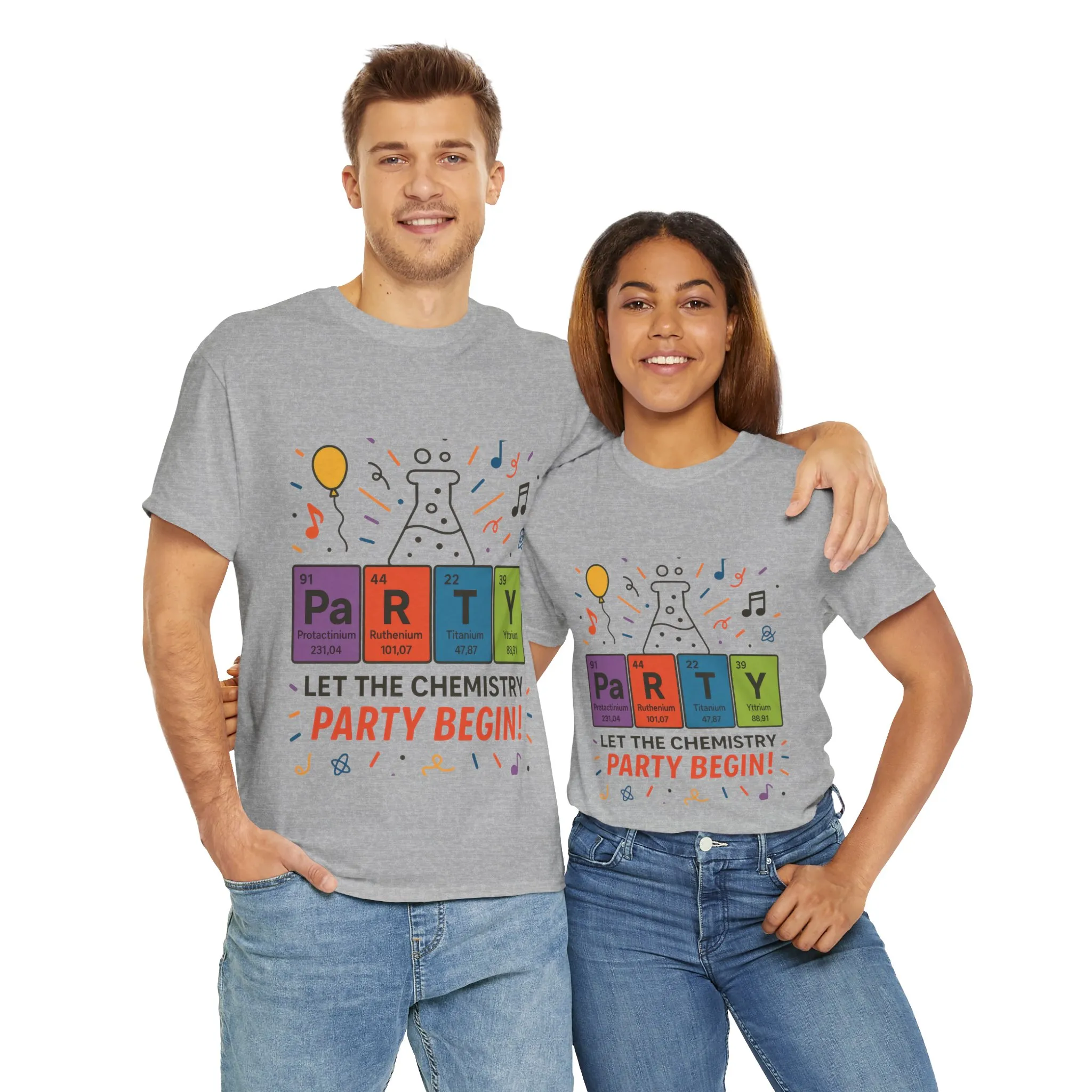 Funny Chemistry Party T-Shirt, Periodic Table PaRTY Tee, Unisex Science Humor Shirt, Gift for Chemistry Teacher,Science Tee, Nerdy Pun Shirt