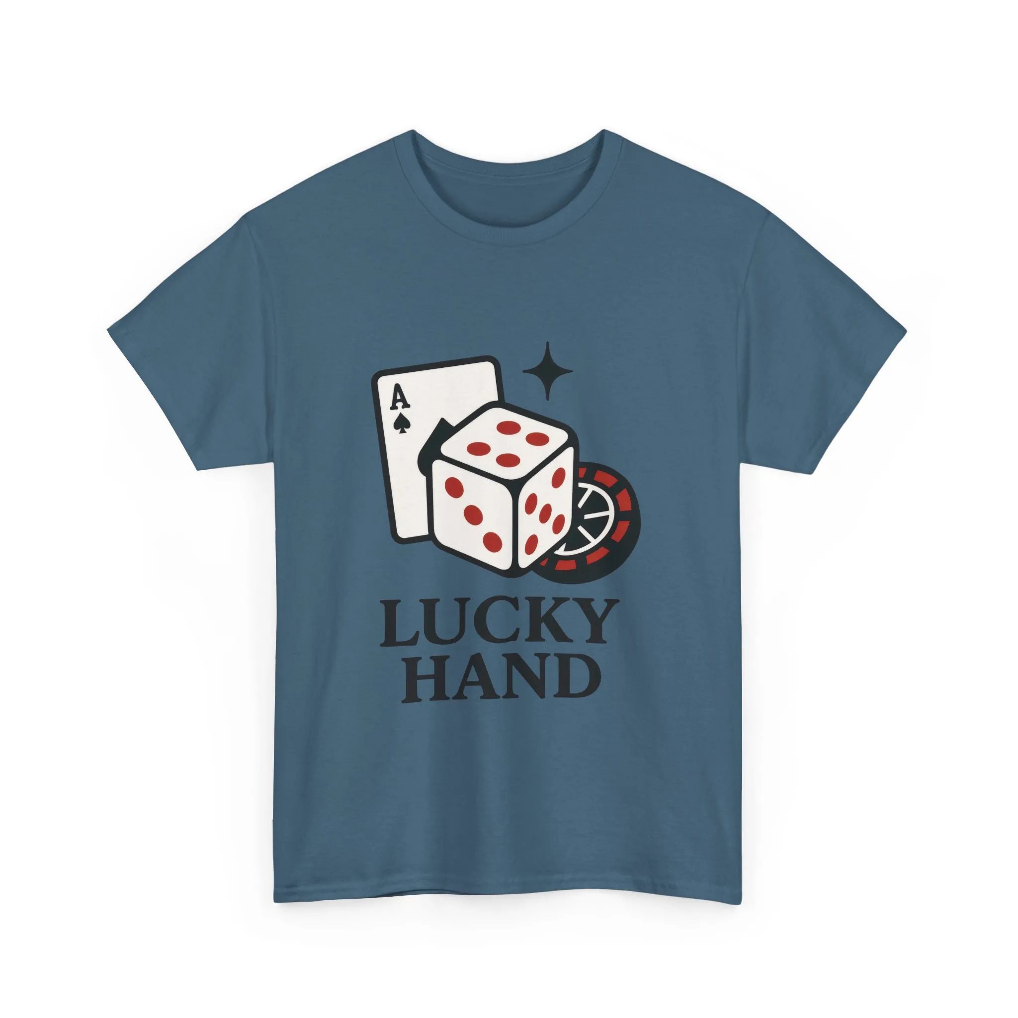 Lucky Hand Unisex Heavy Cotton Tee, Gambling Shirt, Casino Wear, Good Luck Gift, Poker T-Shirt, Casual Vintage Style - Image 32