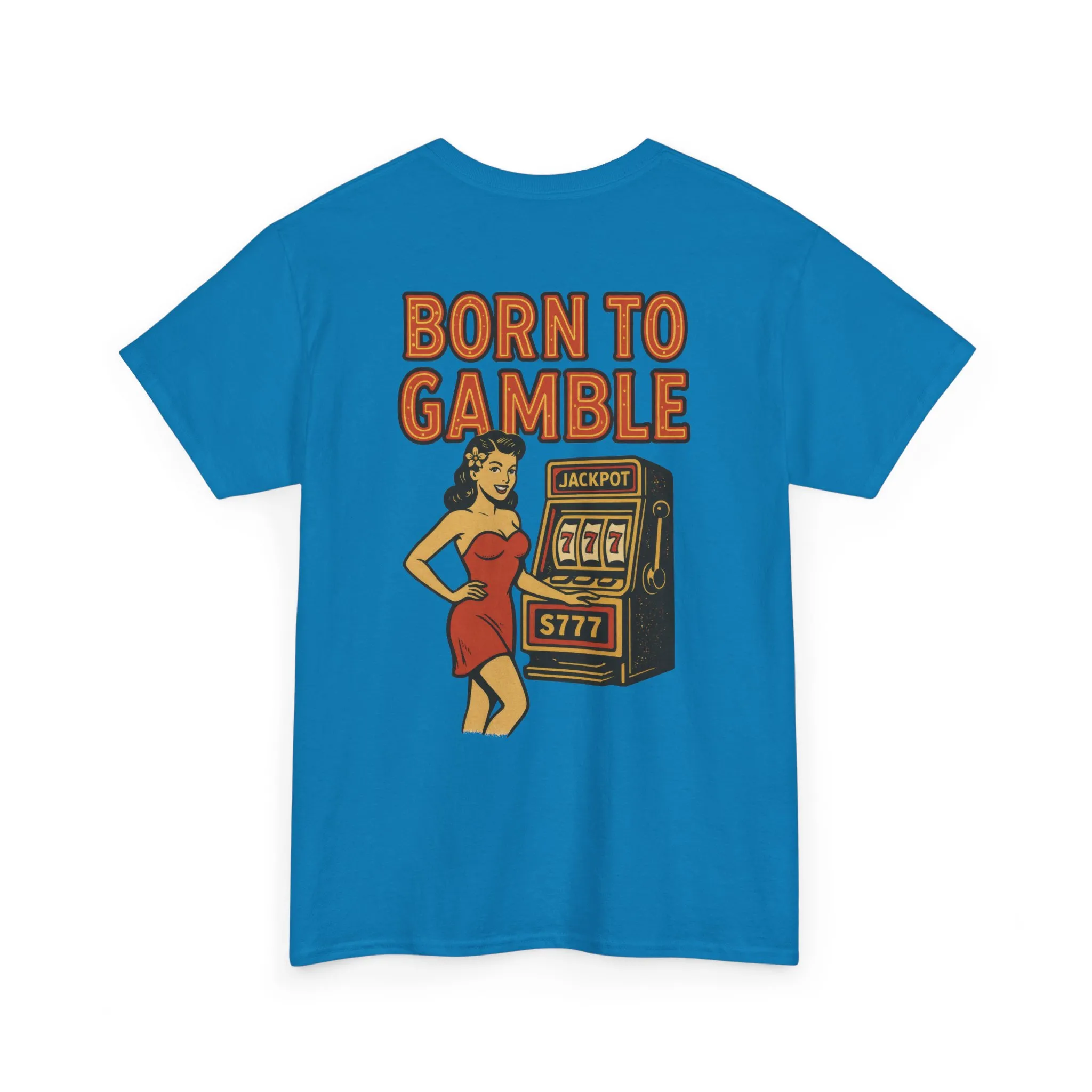 Lucky Hand Unisex Heavy Cotton Tee, Casino T-Shirt, Gambler Gift, Gambling Humor Tee, Playful Gaming Apparel, Lucky Shirt, Slot Machine Tee - Image 22