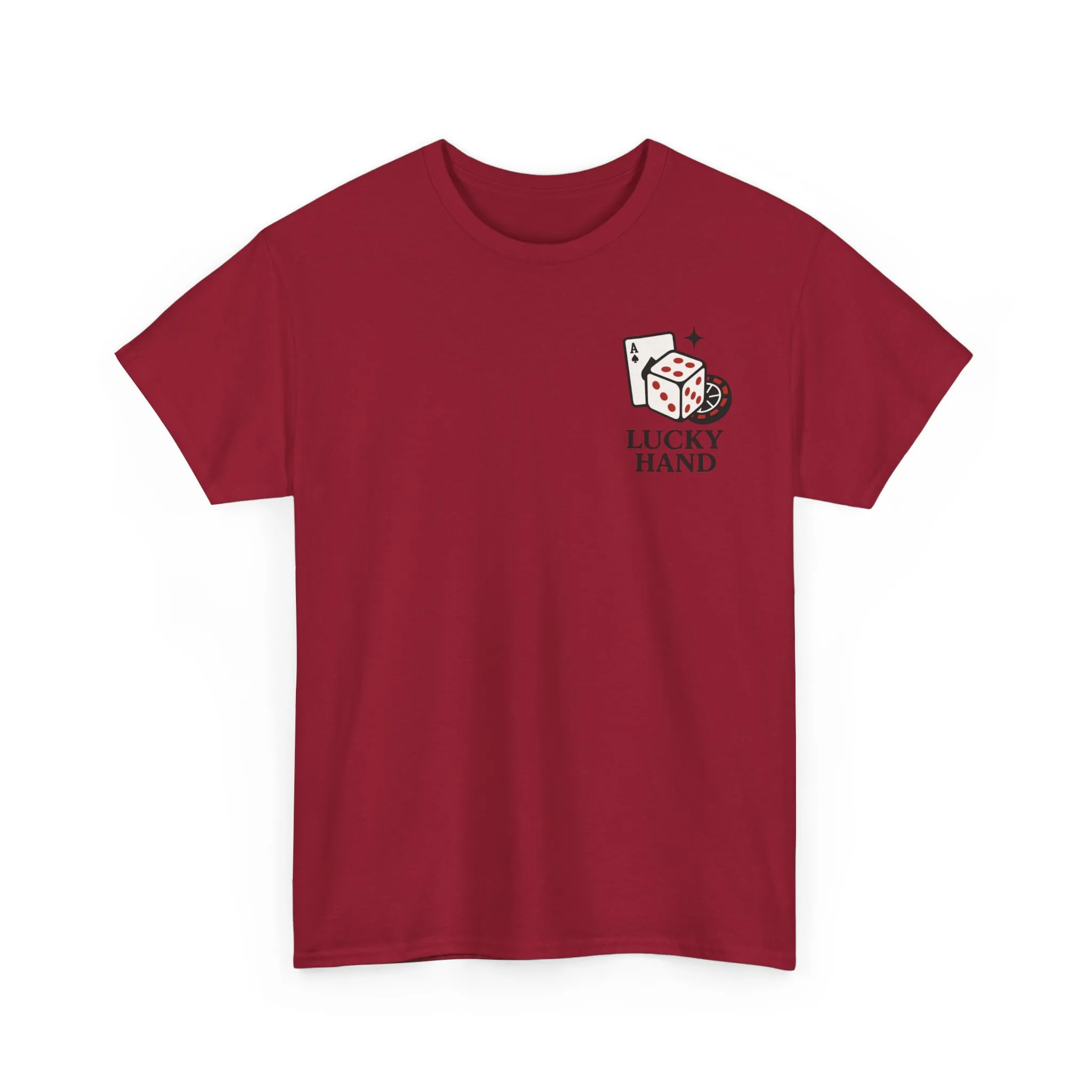 Lucky Hand Unisex Heavy Cotton Tee, Casino T-Shirt, Gambler Gift, Gambling Humor Tee, Playful Gaming Apparel, Lucky Shirt, Slot Machine Tee - Image 44