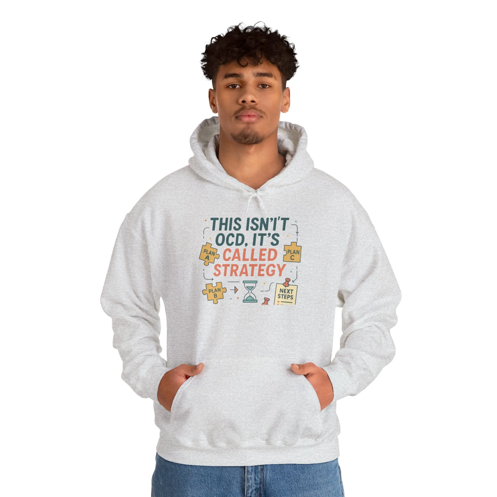 Strategic Humor Hoodie, Unisex Sweatshirt, Gift for Strategists, Funny Hoodie, Planner Gift, Cozy Stylish Sweatshirt, Relaxed Fit Hoody - Image 6