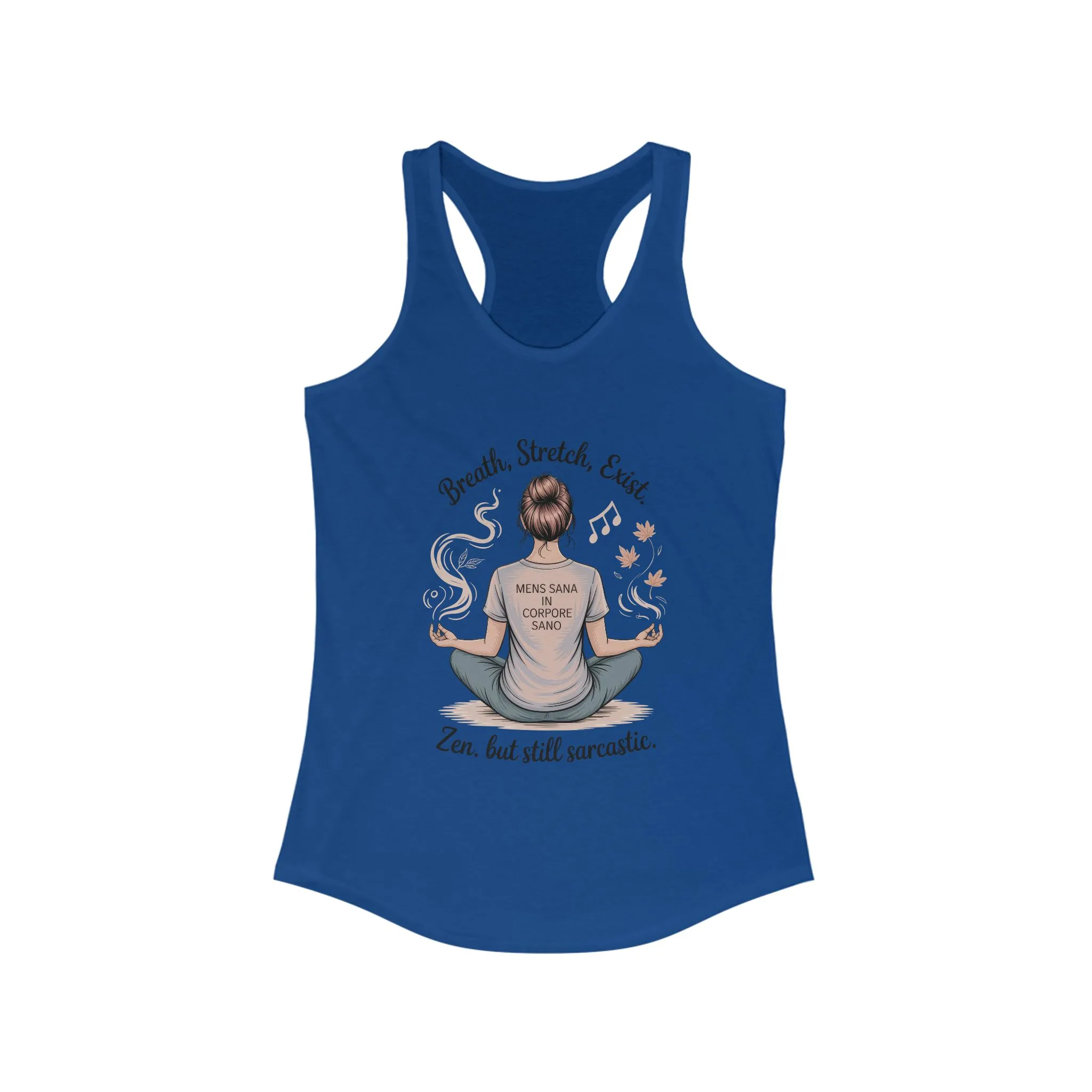 Zen & Sarcastic Women's Racerback Tank, Yoga Top, Gift for Yogis, Workout Shirt, Funny Fitness Apparel - Image 11