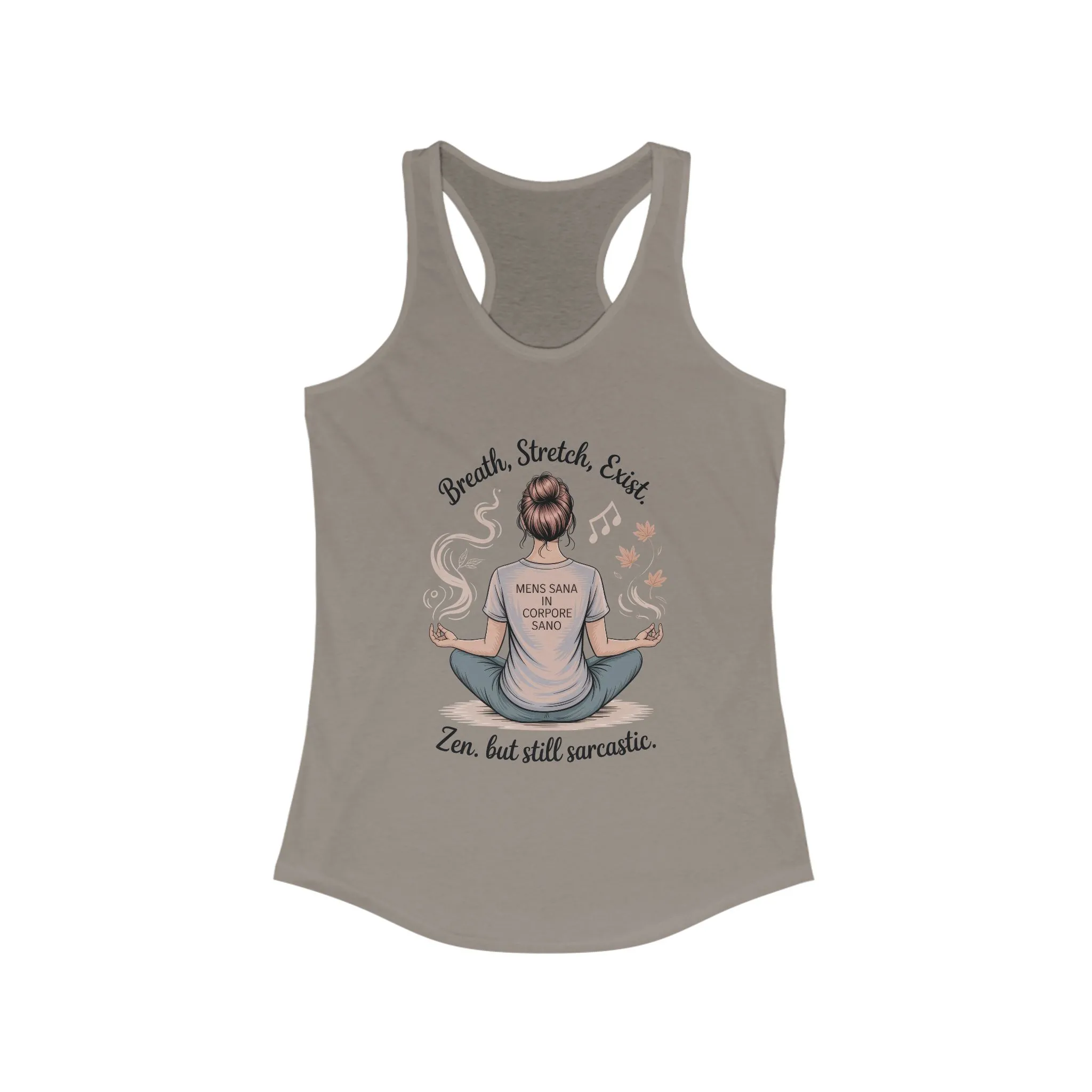 Zen & Sarcastic Women's Racerback Tank, Yoga Top, Gift for Yogis, Workout Shirt, Funny Fitness Apparel - Image 19