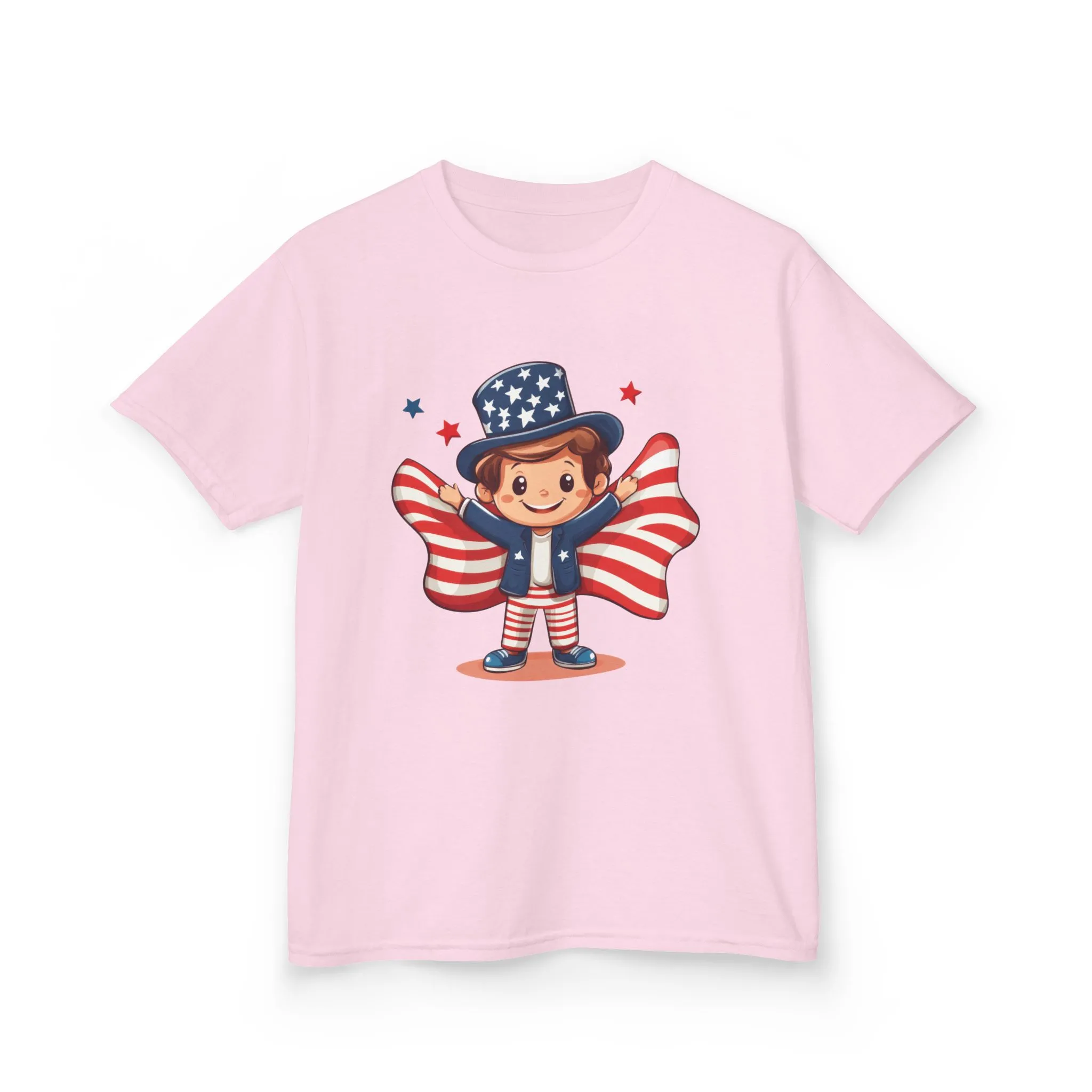 4th of July Kids T-Shirt,Kids Unisex Patriotic Tee, American Flag Outfit for Boys and Girls, Independence Day Shirt, Cute American Shirt - Image 35