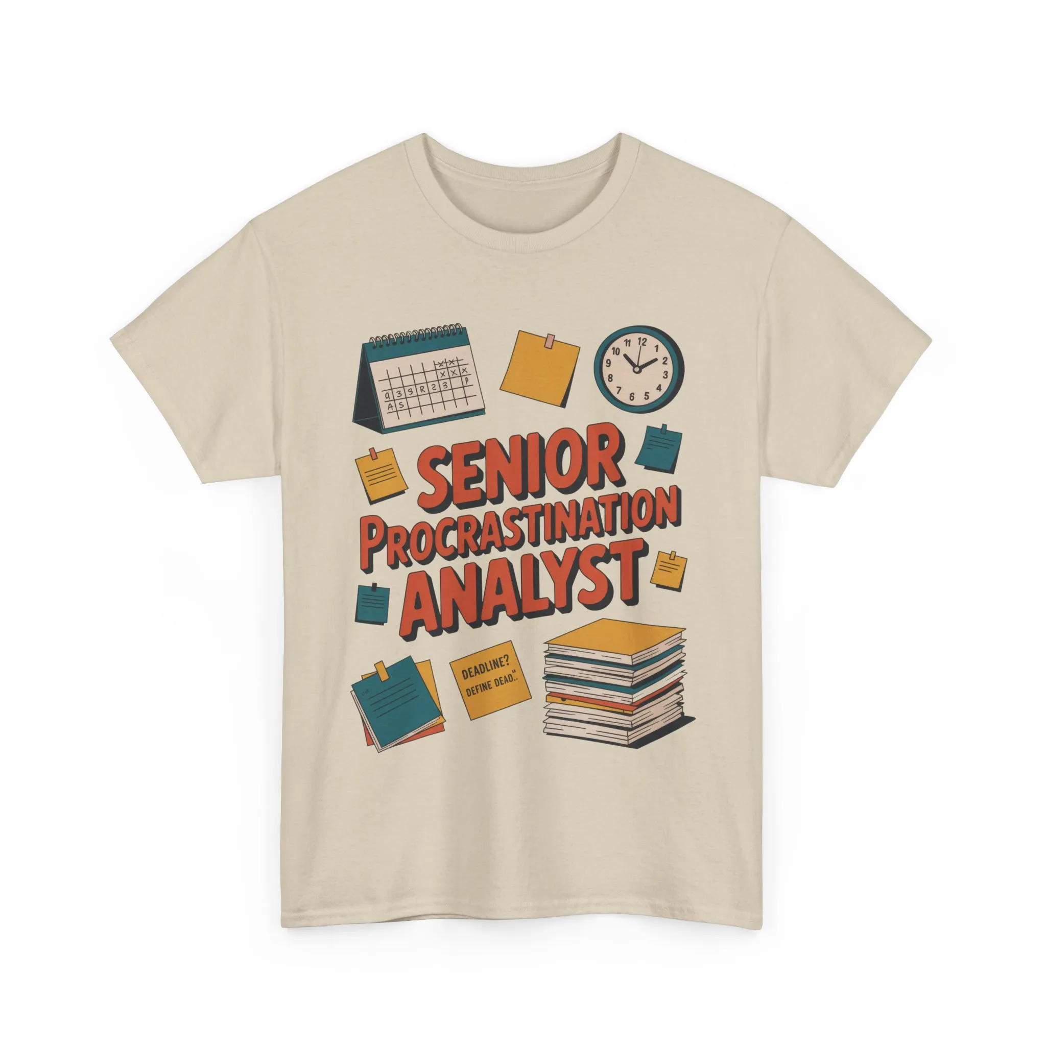 Senior Procrastination Analyst Tee, Funny Office Shirt, Gift for Graduates, Motivation T-Shirt, Humor Apparel, Job Humor Clothing - Image 9
