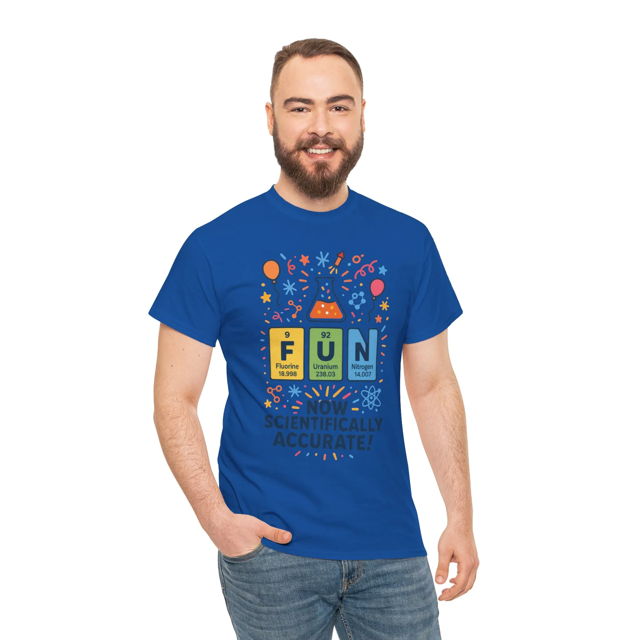 Fun Science Unisex Heavy Cotton Tee, Perfect for STEM Lovers, Gift for Science Teachers, FUN Periodic Table Tee,Nerdy Unisex Shirt - Image 20