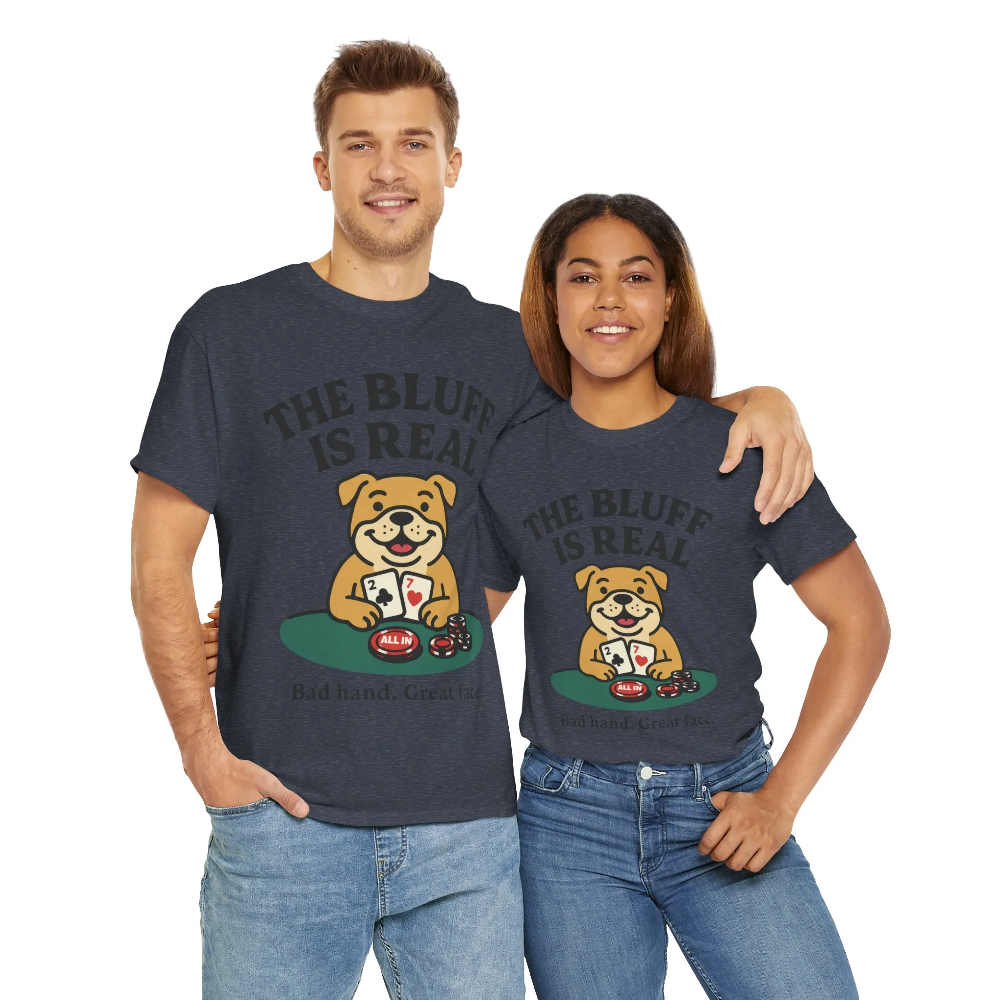 Funny Dog Poker Tee, The Bluff is Real, Animal Lover Gift, Unisex Casino Humor Gift, Poker Night Apparel, Cute Pet Humor T-Shirt - Image 21