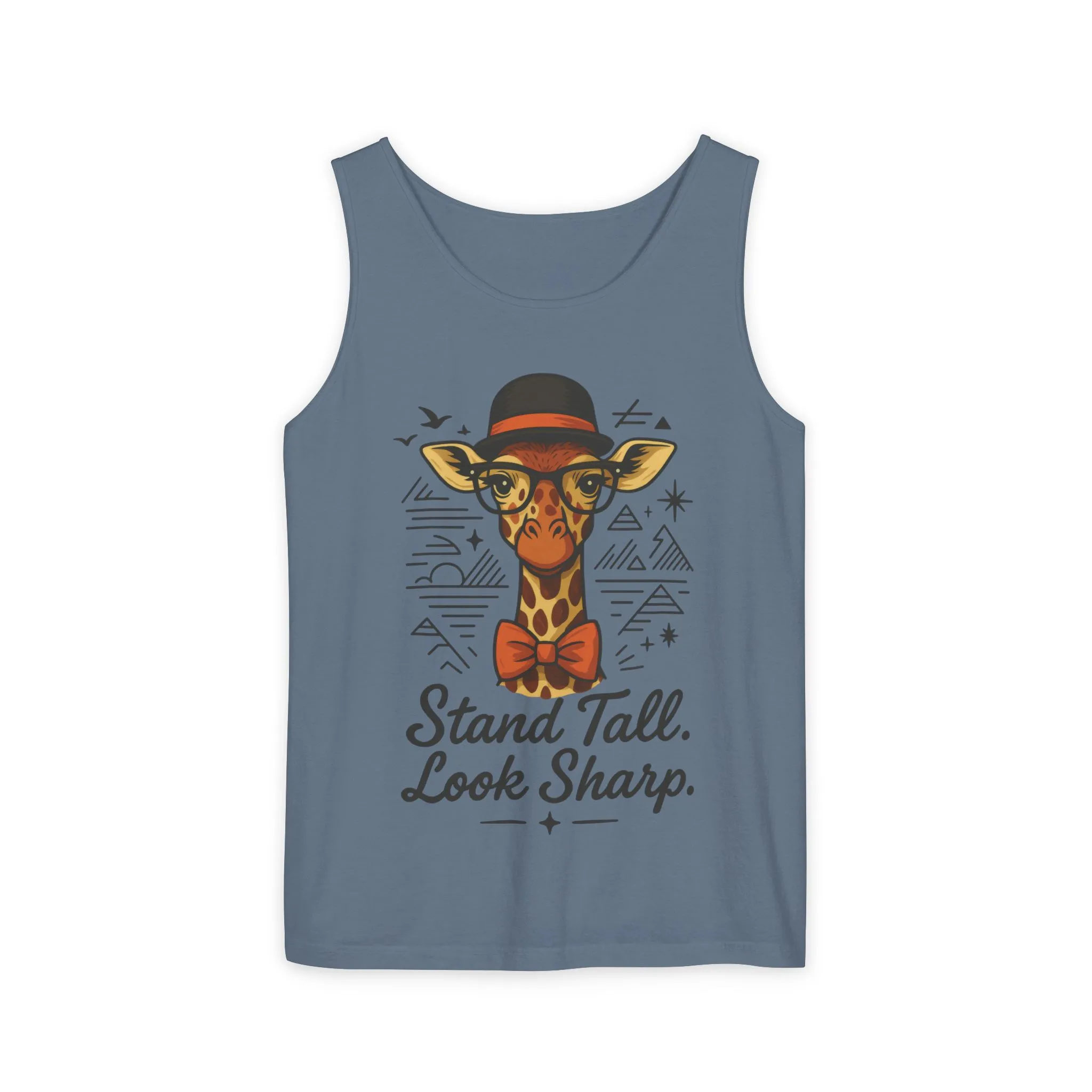 Giraffe Inspirational Tank Top, Stand Tall Look Sharp Shirt, Unisex Summer Apparel, Cute Animal Gift, Zoo Lover's Fashion - Image 16
