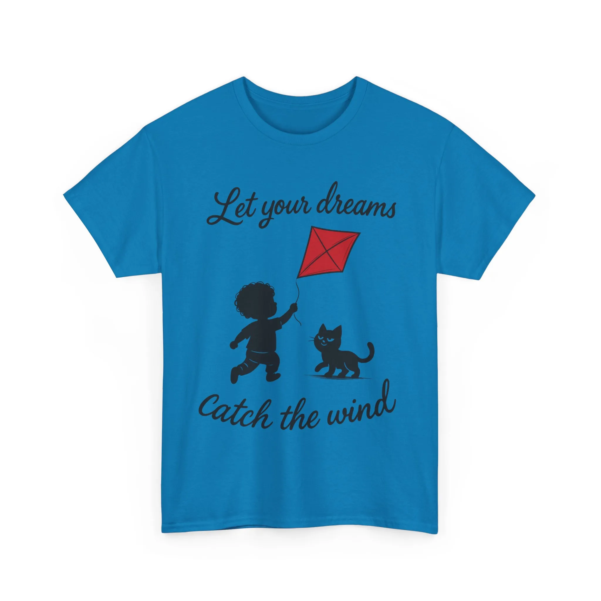 Cute Kid and Cat Design T-Shirt, Playful Gift for Cat Lovers, Summer Style, Cat Lover T-Shirt, Gift for Cat Owners, Women's Cotton T-Shirt - Image 31