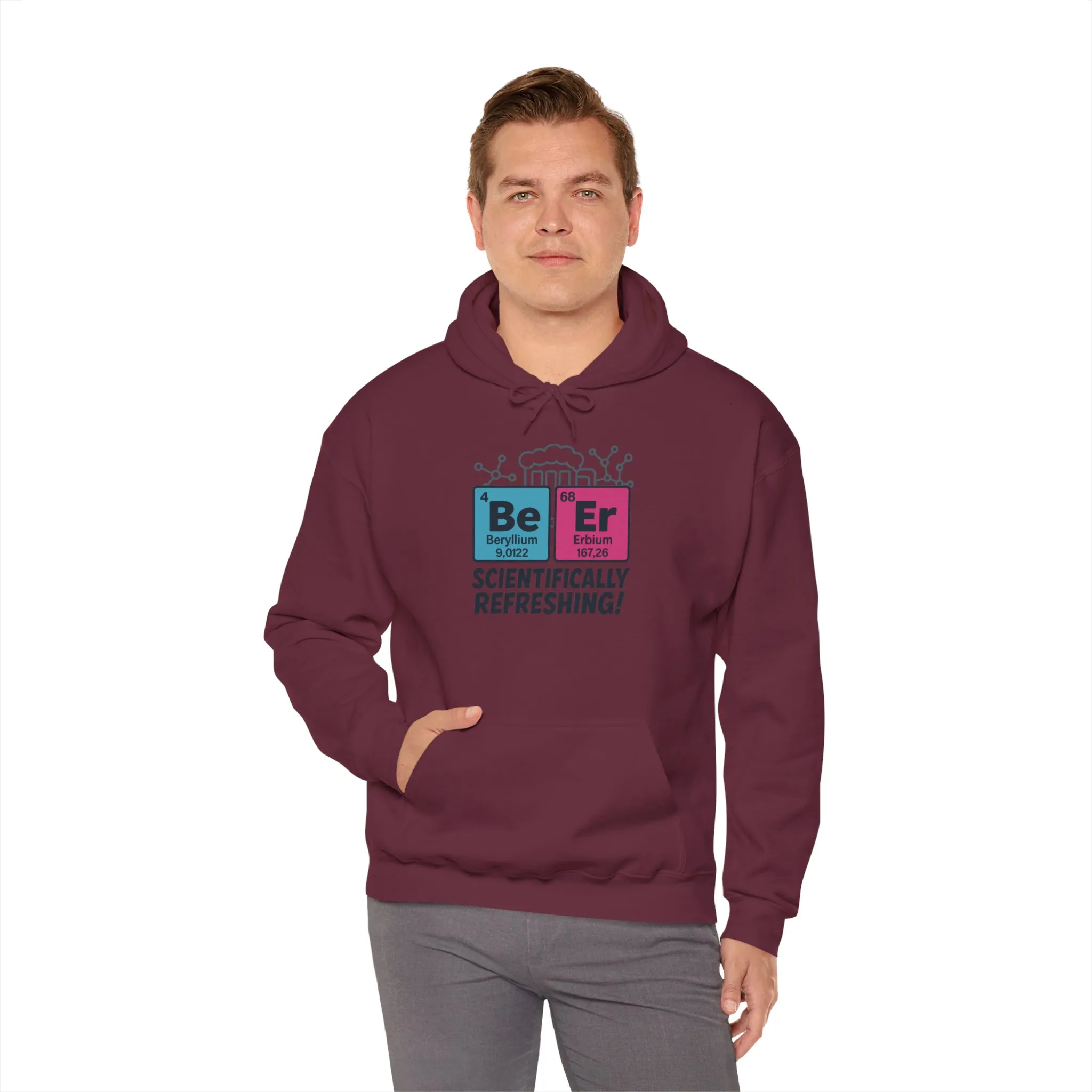 Scientifically Refreshing Beer Mens Hoodie, Gift for Beer Lovers, Science-Inspired Apparel, Perfect for Parties and Gatherings - Image 19