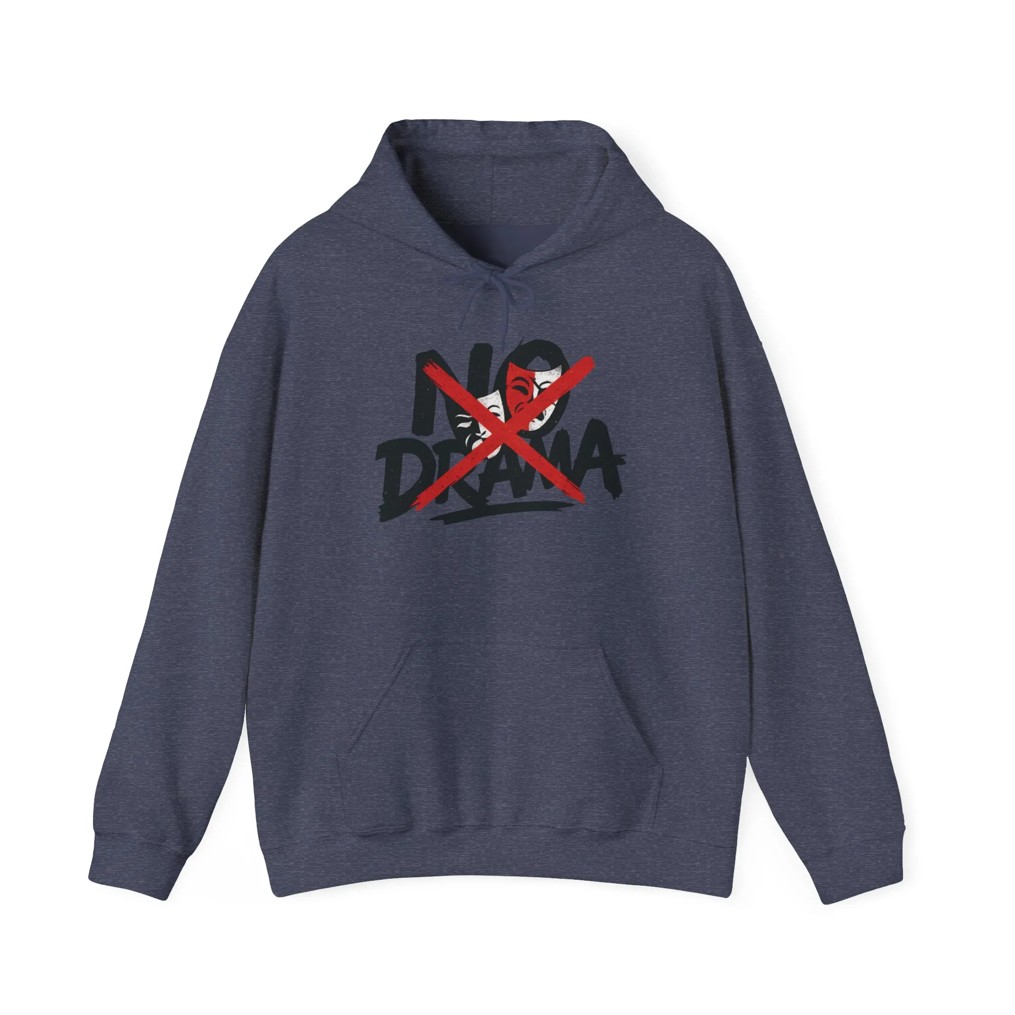 No Drama Mens Hoodie, Cozy Hoodie, Everyday Wear, Gift for Friend, Casual Fashion, Relaxed Vibes - Image 2
