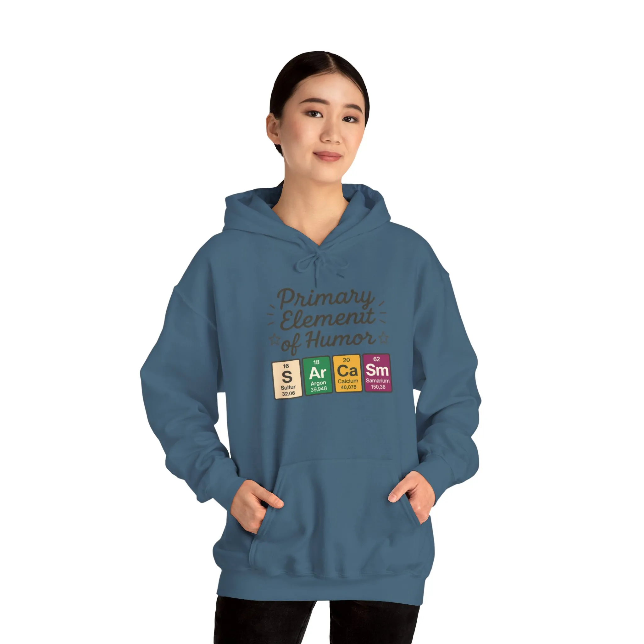 Sarcasm Hoodie for Women, Funny Chemistry Hoodie, Primary Element of Humor Science Sweatshirt, Nerdy Gift for Her - Image 43