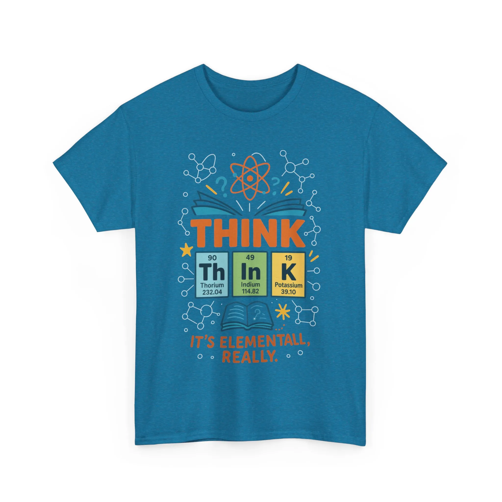Funny Mens Science T-Shirt, THINK Element Periodic Table Shirt, Smart Geek Nerd Tee for Him, Ideal for Science Lovers, Geeky Apparel - Image 28