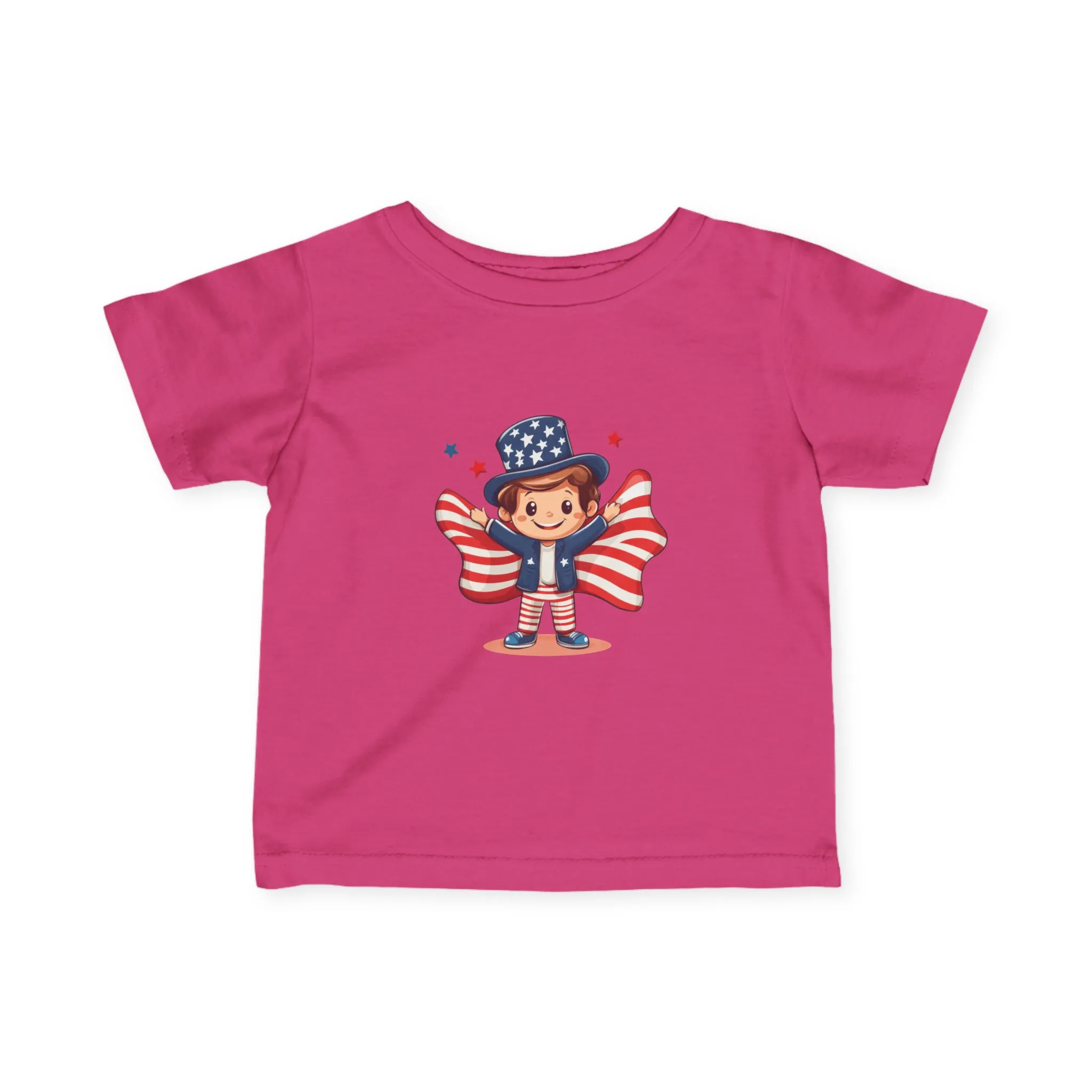 Patriotic Infant Tee, Cute Kid T-Shirt for 4th of July, Baby Independence Day Shirt, Toddler Flag Outfit, American Spirit Clothes - Image 22