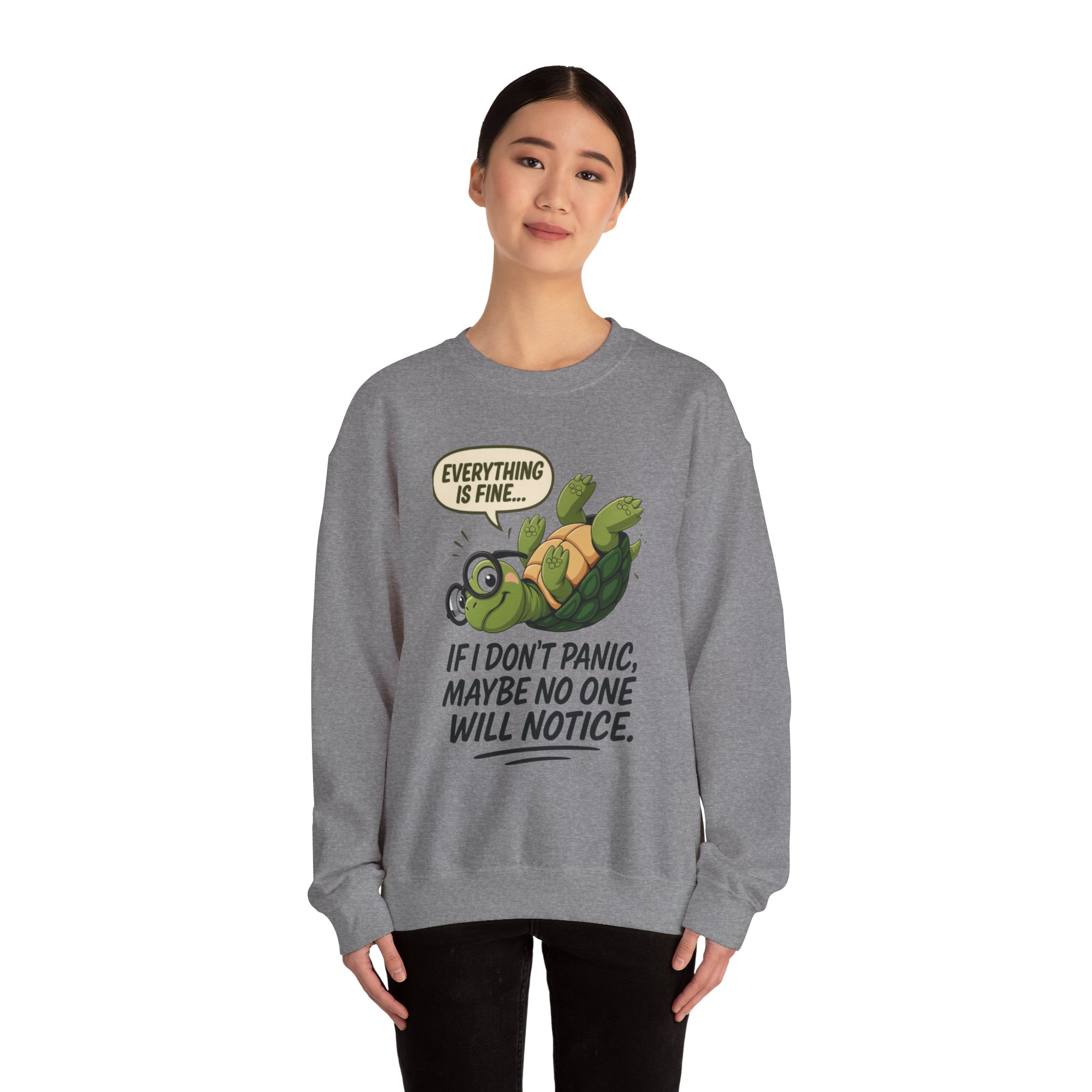 Casual Humor Unisex Sweatshirt, Perfect Gift for Anxiety Relief, Social Anxiety Joke, Quirky Graphic Sweatshirt, Introvert Humor Gift - Image 27