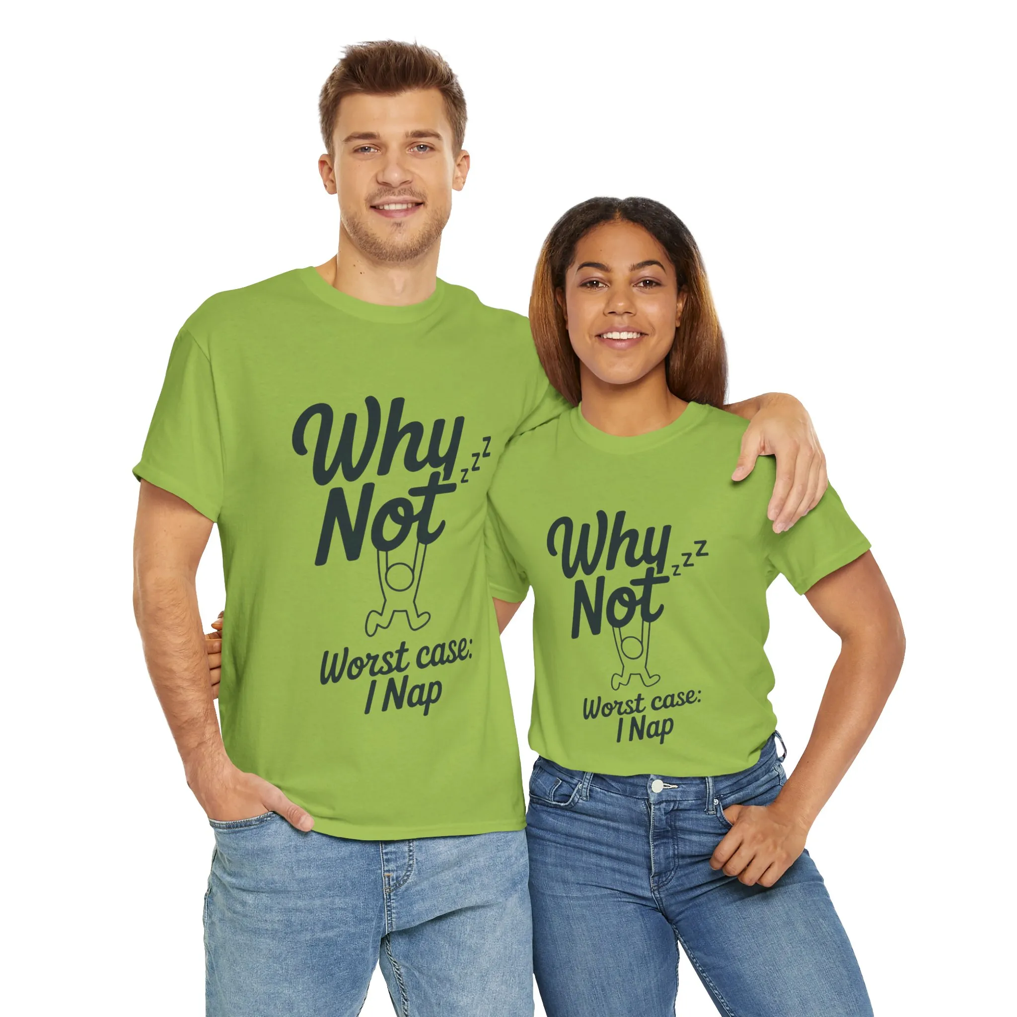 Why Not Quote T-Shirt, Bold Motivational Unisex Heavy Cotton Tee, Casual Statement Shirt, Minimalist Typography Gift Idea,Motivational Quote - Image 40