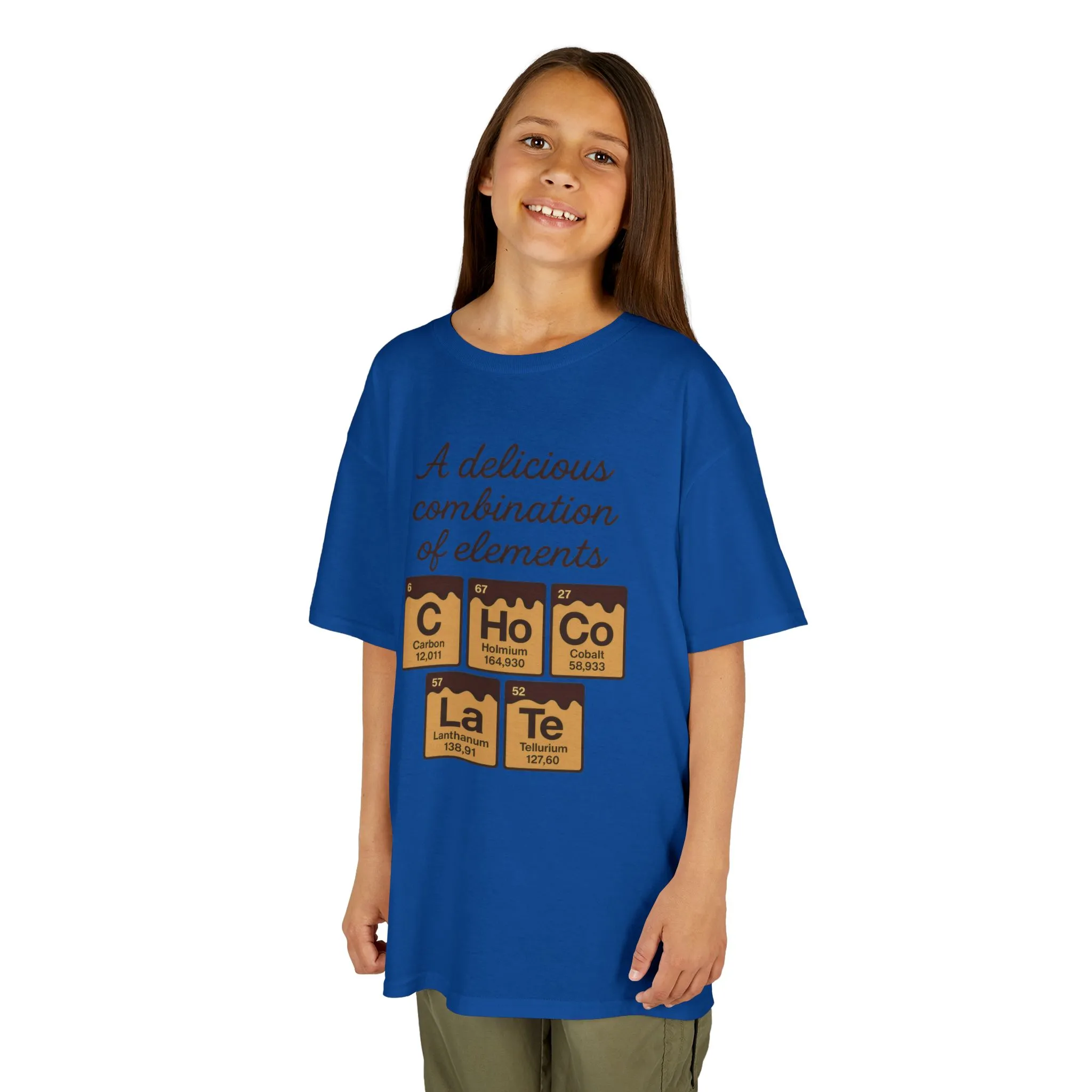 Funny Chocolate Science Young Girl T-Shirt, Choco-LaTe Element Shirt, Sweet Science Gift, Children's Gift, Birthday Party - Image 12