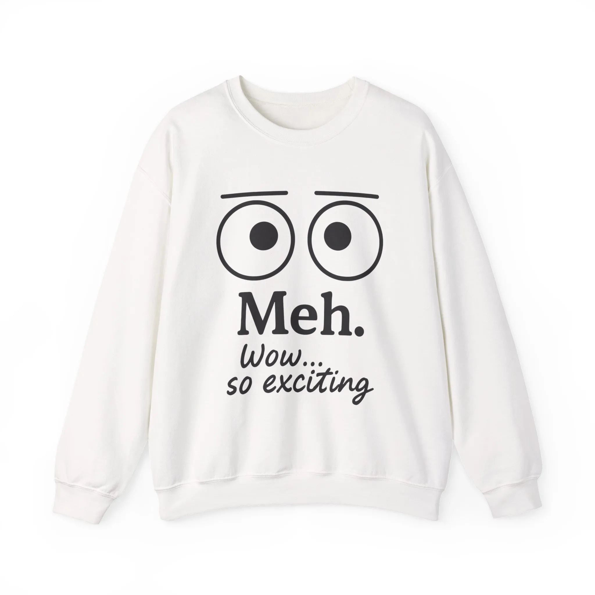 Meh Sweatshirt, Womens Funny Crewneck, Casual Gift for Friends, Comfy Everyday Wear, Sarcastic Apparel, Relaxed Style Clothing - Image 4