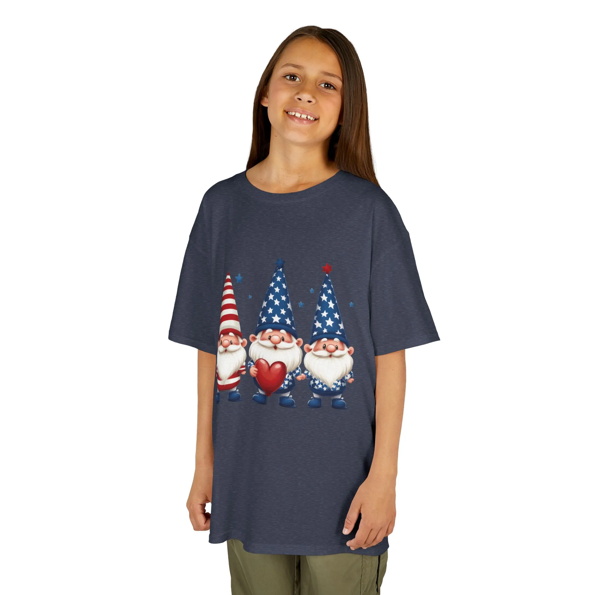 Patriotic Gnome Kids Tee, Cute 4th of July Shirt, Adorable Summer Outfit, Kids Casual Wear, Independence Day Gift - Image 14
