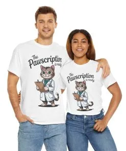 Funny Doctor Cat Tee, Unisex Tee, Veterinary Gift, Medical Student and Medical Workers Gift, Animal Doctor Graphic Tee, Cat Lover Apparel