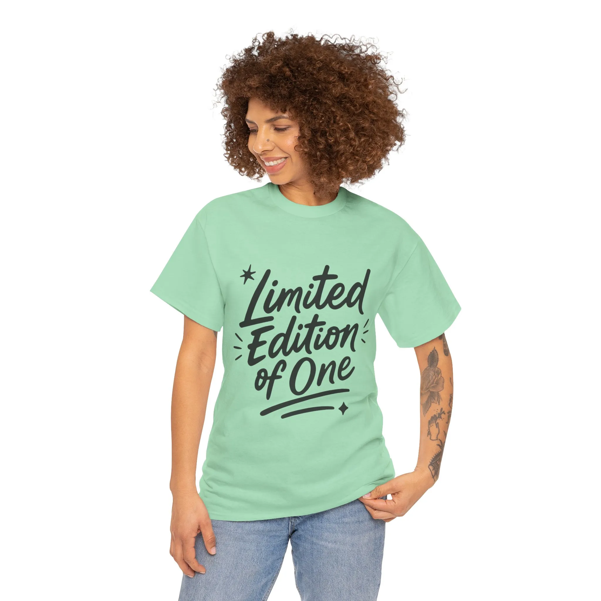Limited Edition Women's Heavy Cotton Tee, Casual Style, Birthday, Self-Confidence, Self-love, Positive Message Women's T-Shirt - Image 14