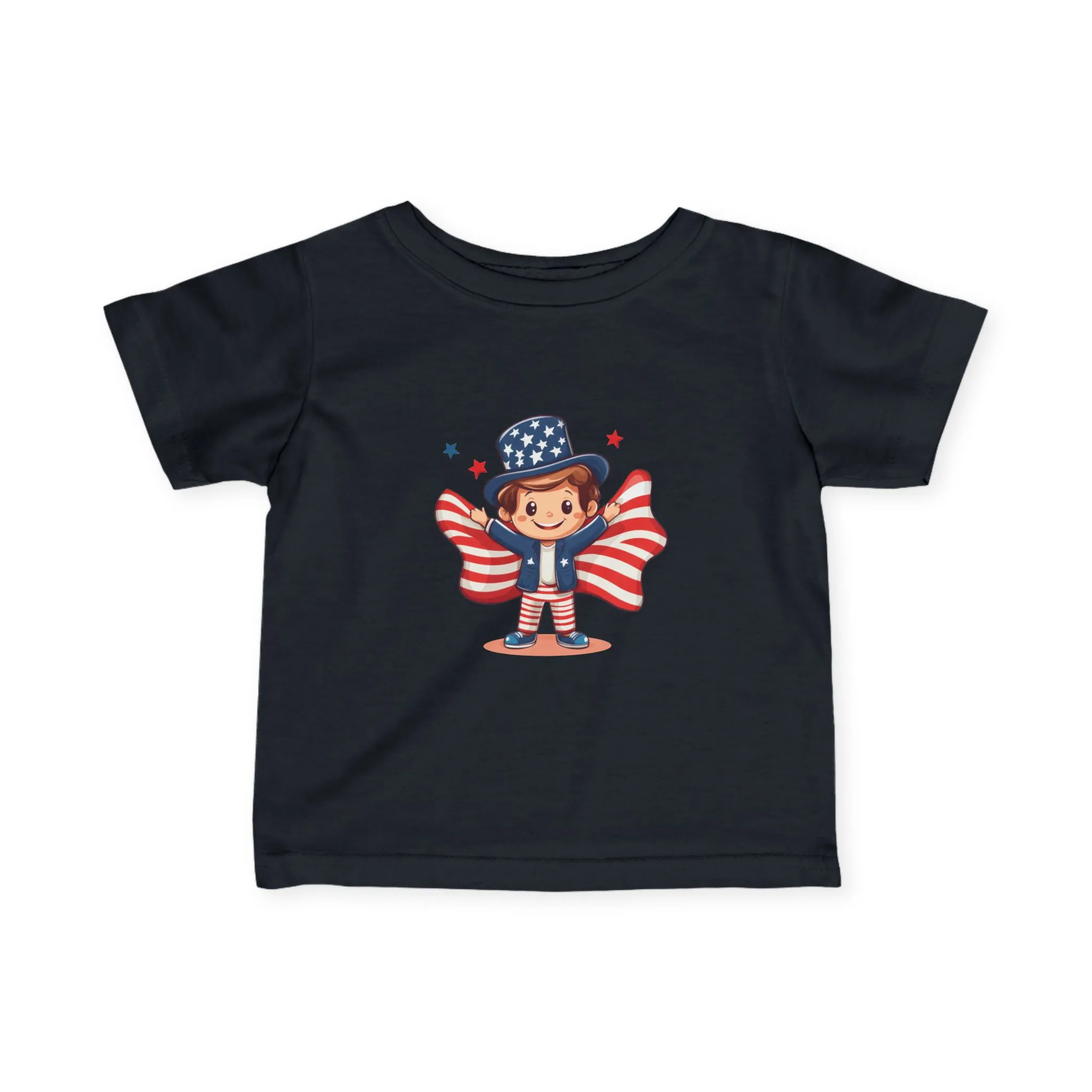 Patriotic Infant Tee, Cute Kid T-Shirt for 4th of July, Baby Independence Day Shirt, Toddler Flag Outfit, American Spirit Clothes - Image 31