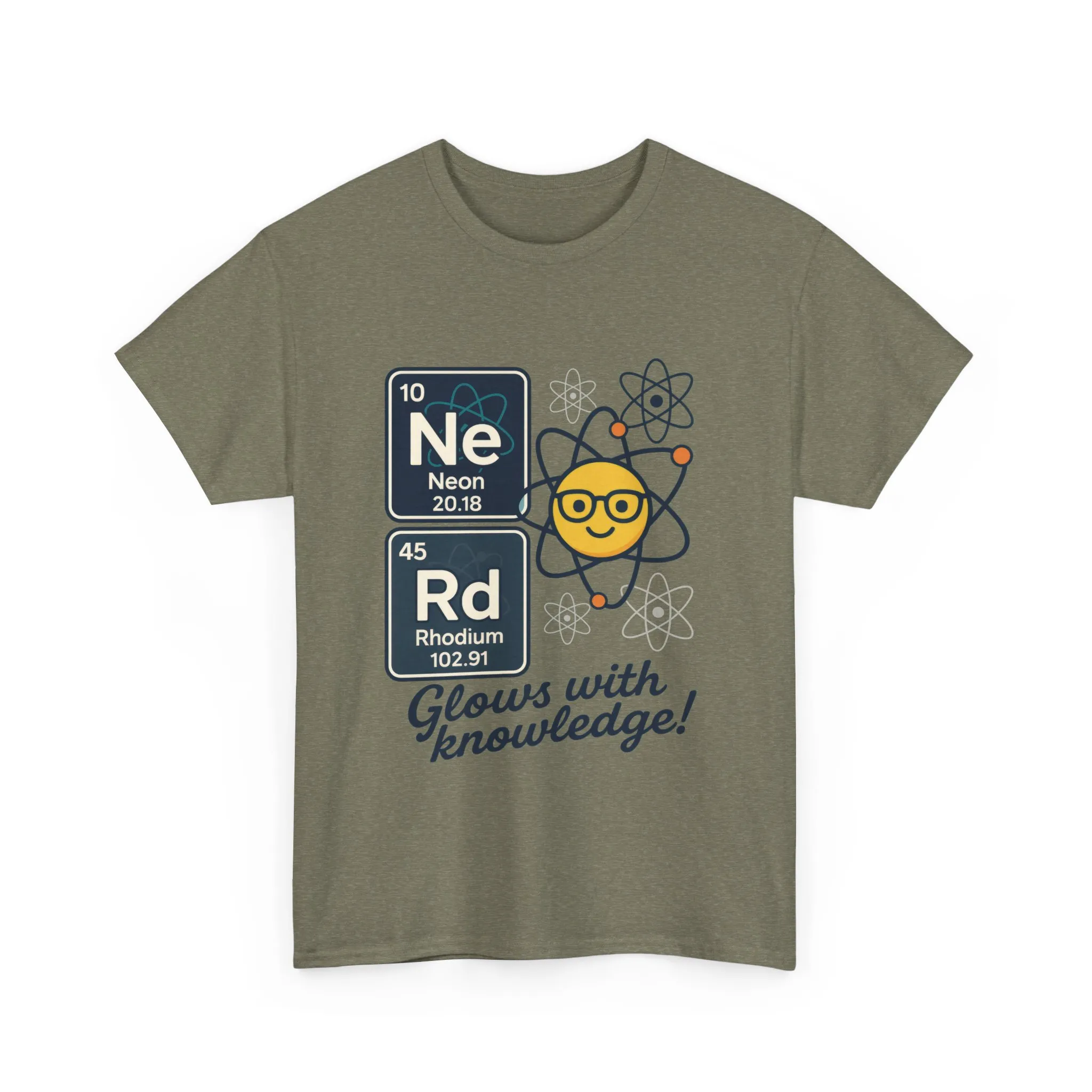Funny Mens Nerd T-Shirt, NeRd Periodic Table Shirt, Glowing Knowledge Tee, Science Lover Gift, Chemistry Shirt, STEM Apparel, Science Tee - Image 7