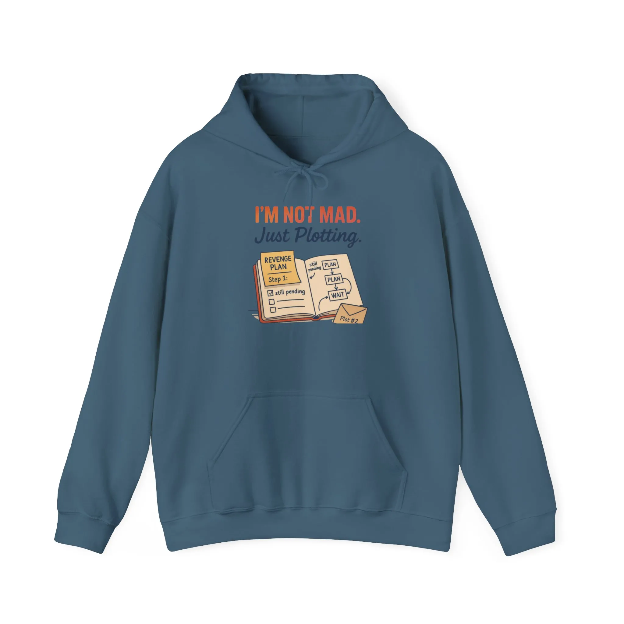 Funny Revenge Hoodie for Men, I'm Not Mad Just Plotting, Passive Aggressive Humor Sweatshirt, Funny Planning Hoodie - Image 19