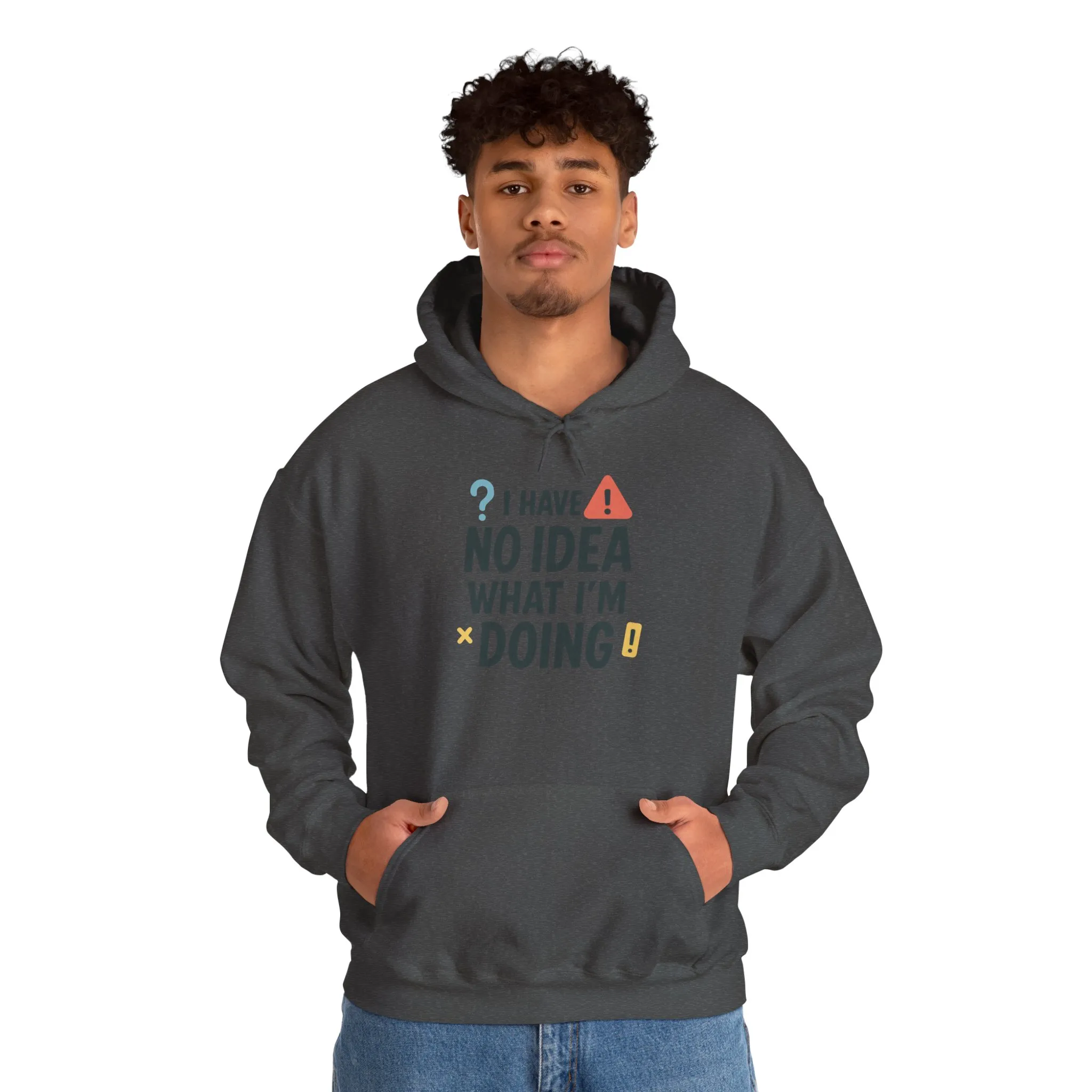 Funny Mens Hoodie, I Have No Idea What Im Doing, Chaos Energy Sweatshirt for Him, Funny Quote Hoodie - Image 19