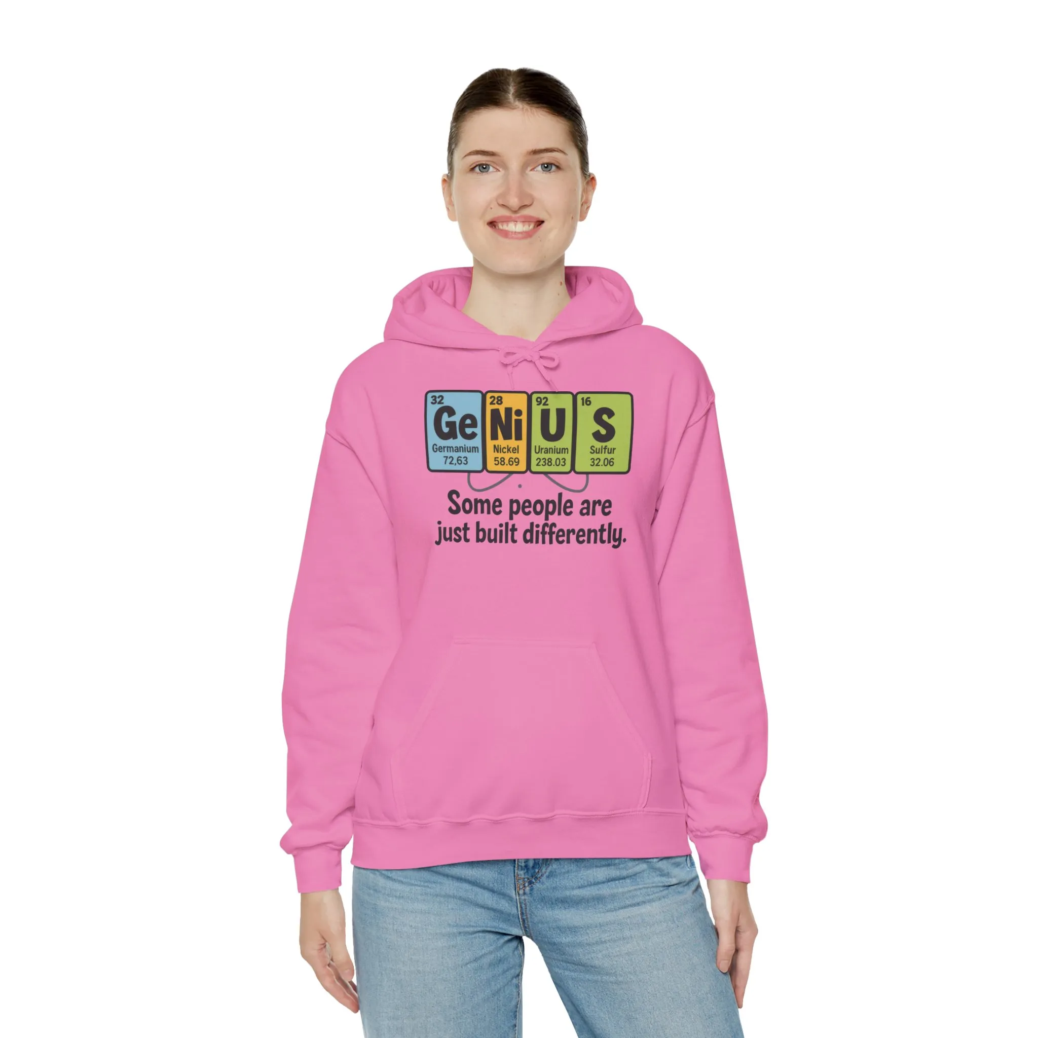 Funny Womens Genius Hoodie, Periodic Table Science Pullover, Nerdy Chemistry Sweatshirt for Her, Science Lover Apparel, Funny Chemistry Gift - Image 18