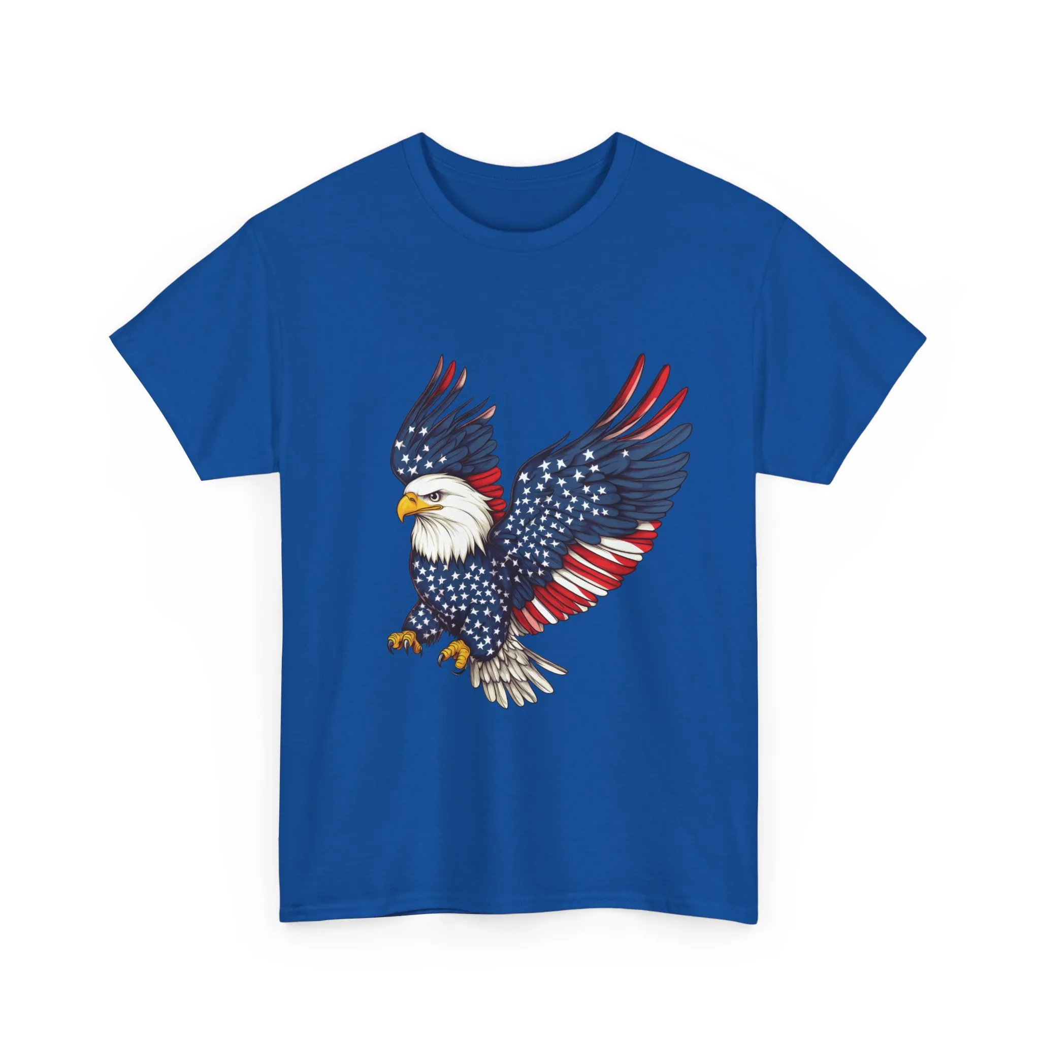 Patriotic Eagle Tee, Unisex Heavy Cotton T-Shirt for Independence Day, Memorial Day, Veterans Day, Gift for Nature Lovers, Casual Wear - Image 23