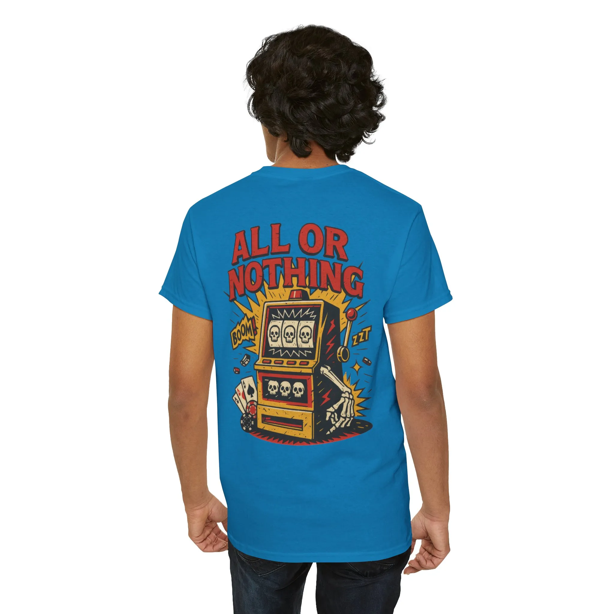 Mens Front Back print tee, Gambling Shirt, Casino Style Tee, Poker Lover Gift, Gaming Apparel, Slot Machine Graphic, Gambling Gift - Image 39