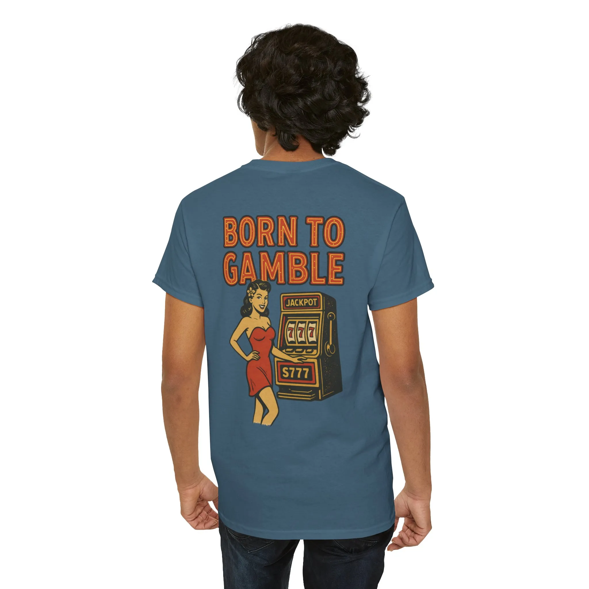 Lucky Hand Unisex Heavy Cotton Tee, Casino T-Shirt, Gambler Gift, Gambling Humor Tee, Playful Gaming Apparel, Lucky Shirt, Slot Machine Tee - Image 19