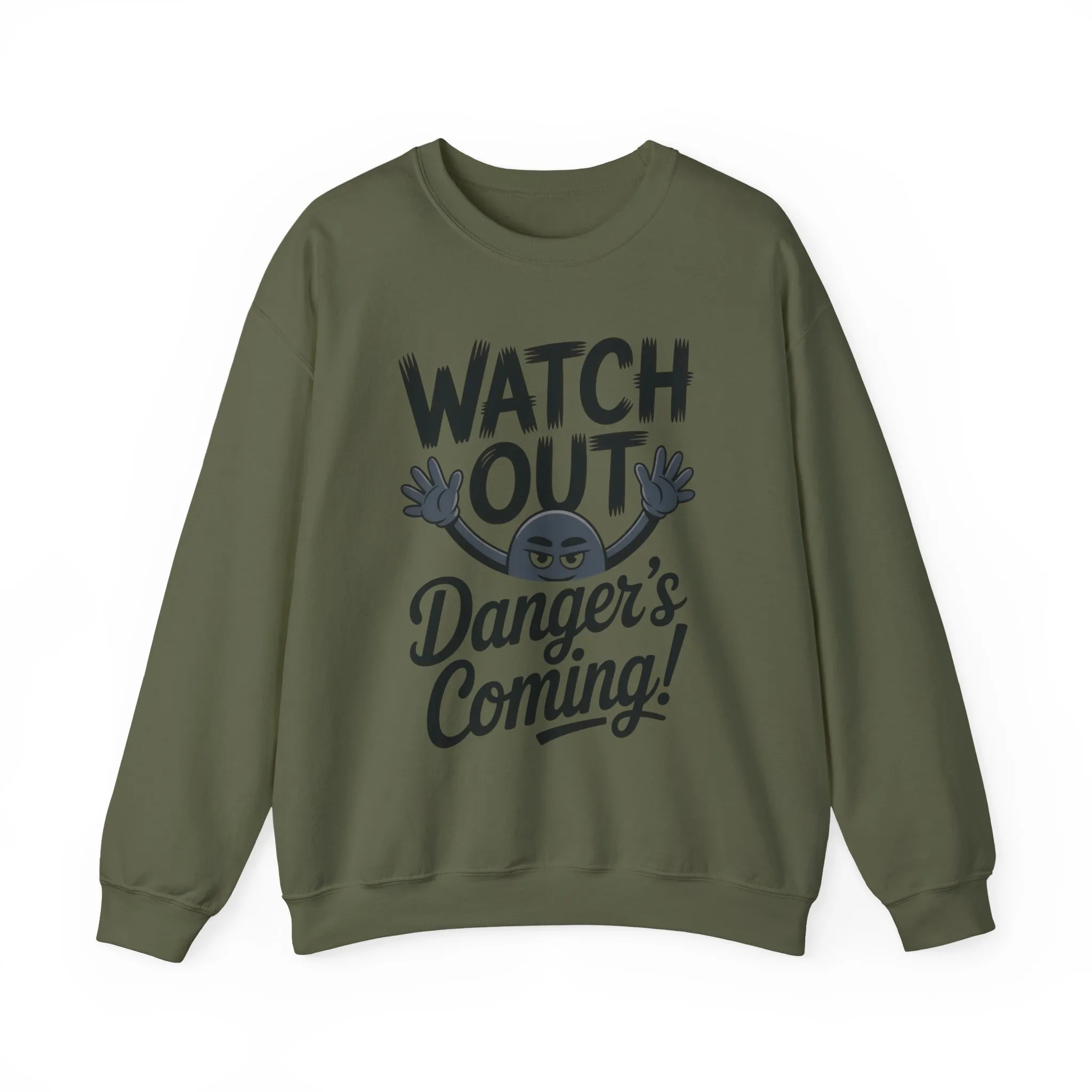 Mens Casual Crewneck Sweatshirt with Warning Message, Funny Gift for Friends, Cozy Layer for Everyone, Great for Halloween, Fall - Image 13
