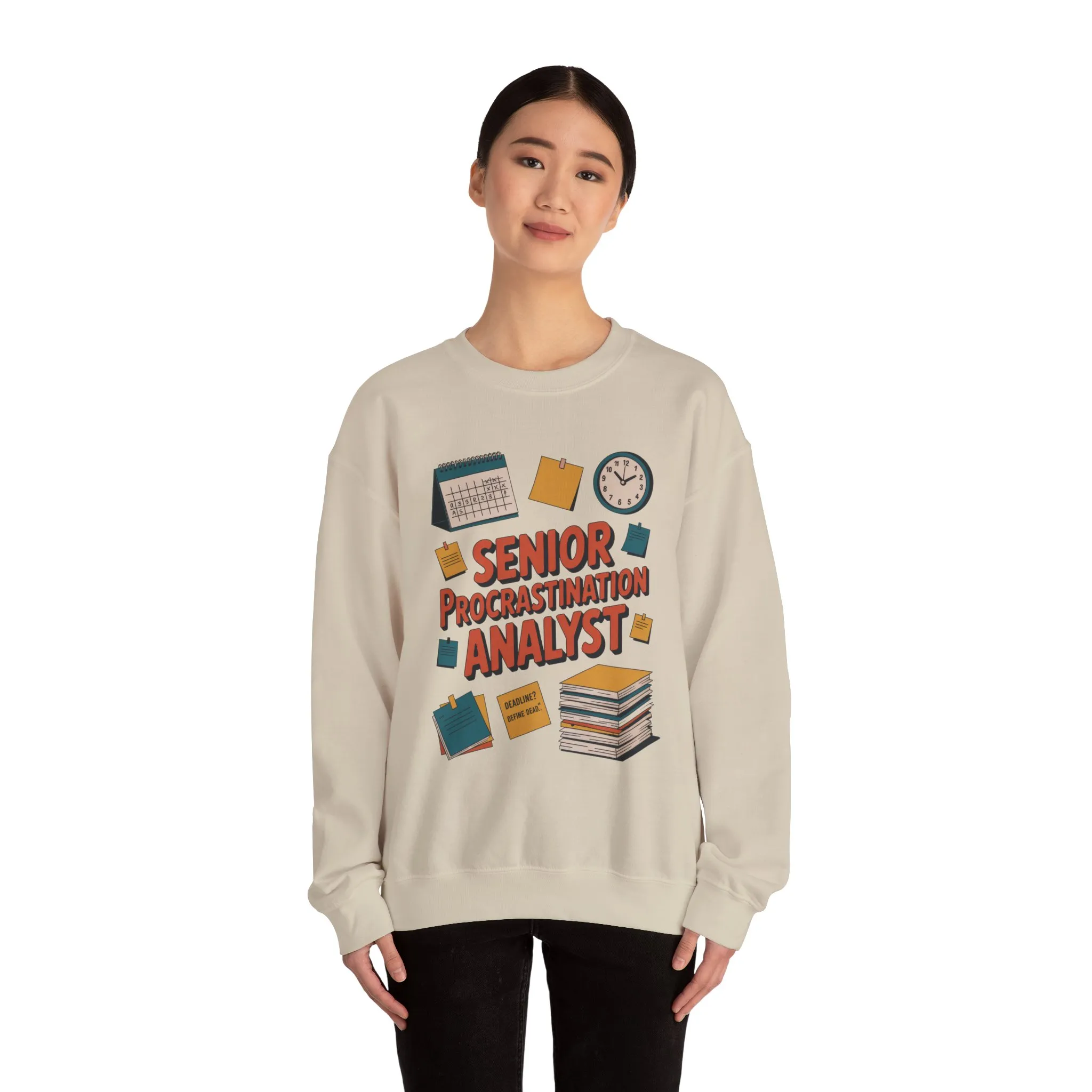 Senior Procrastination Analyst Sweatshirt, Gift for Graduates, Office Humor Apparel, Meme Sweatshirt, Casual Wear, Motivation Humor Apparel - Image 15