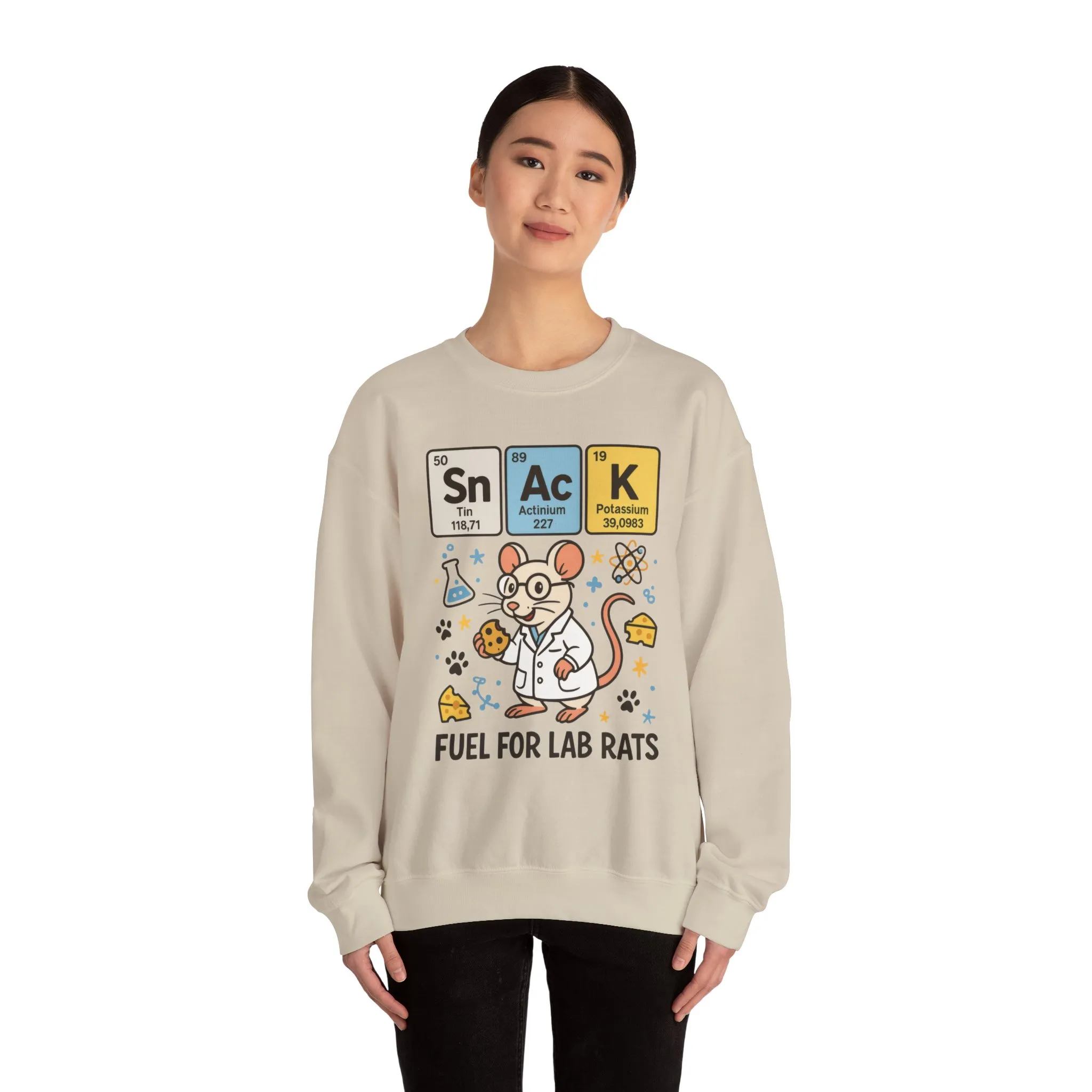 Lab Rat Science Sweatshirt, Science Crewneck, Funny Gift for Teachers, Chemistry Sweatshirt, Cute Lab Rat Design, Perfect for Birthdays - Image 39
