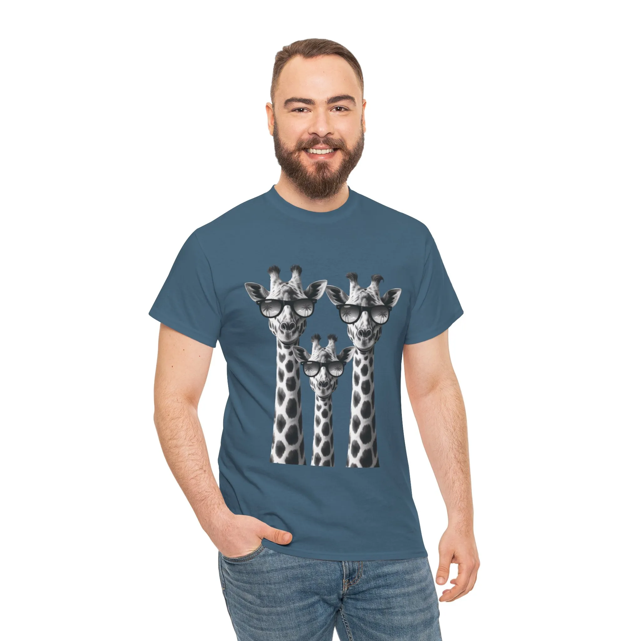 Cool Giraffes Unisex Tee, Fun Gift for Animal Lovers, Nature Enthusiasts, Safari Wildlife Lover Shirt - Image 3