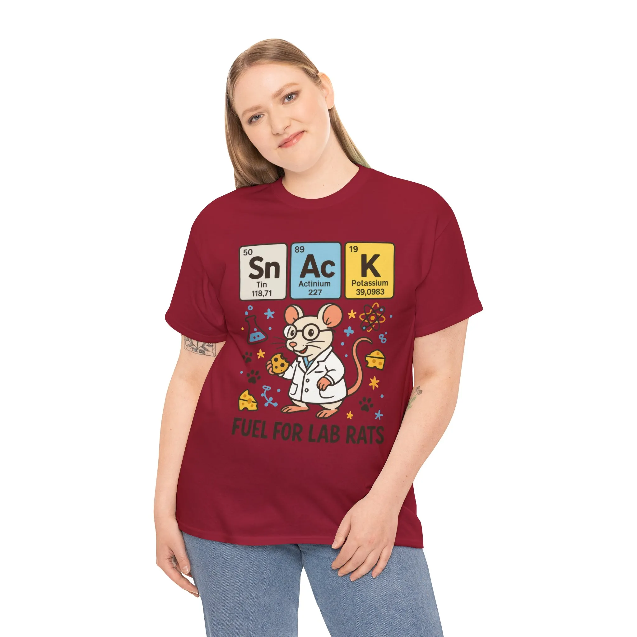 Funny Womens Science T-Shirt,Periodic Table Tee, Fuel for Lab Rats Nerdy Shirt, Gifts for STEM Lovers, Quirky Science Apparel - Image 33