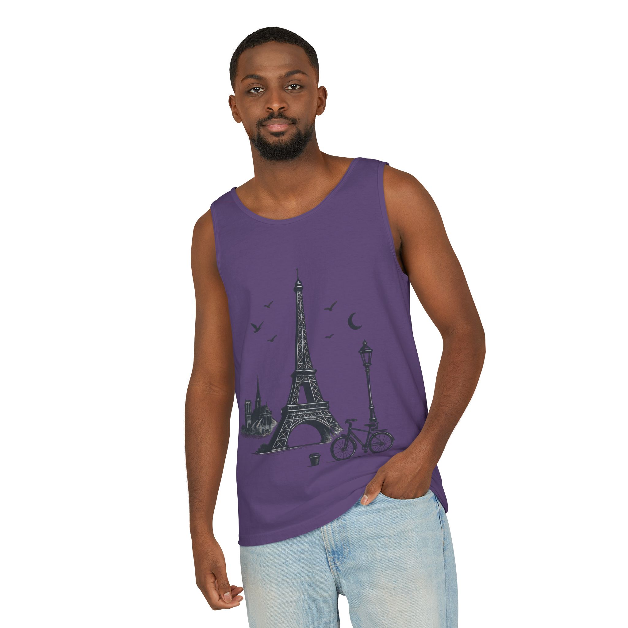 Parisian Dreams Tank Top, Unisex Summer Wear, Graphic Tee, Travel Inspired Apparel, Vacation Outfit, Casual Tank for All Occasions - Image 55