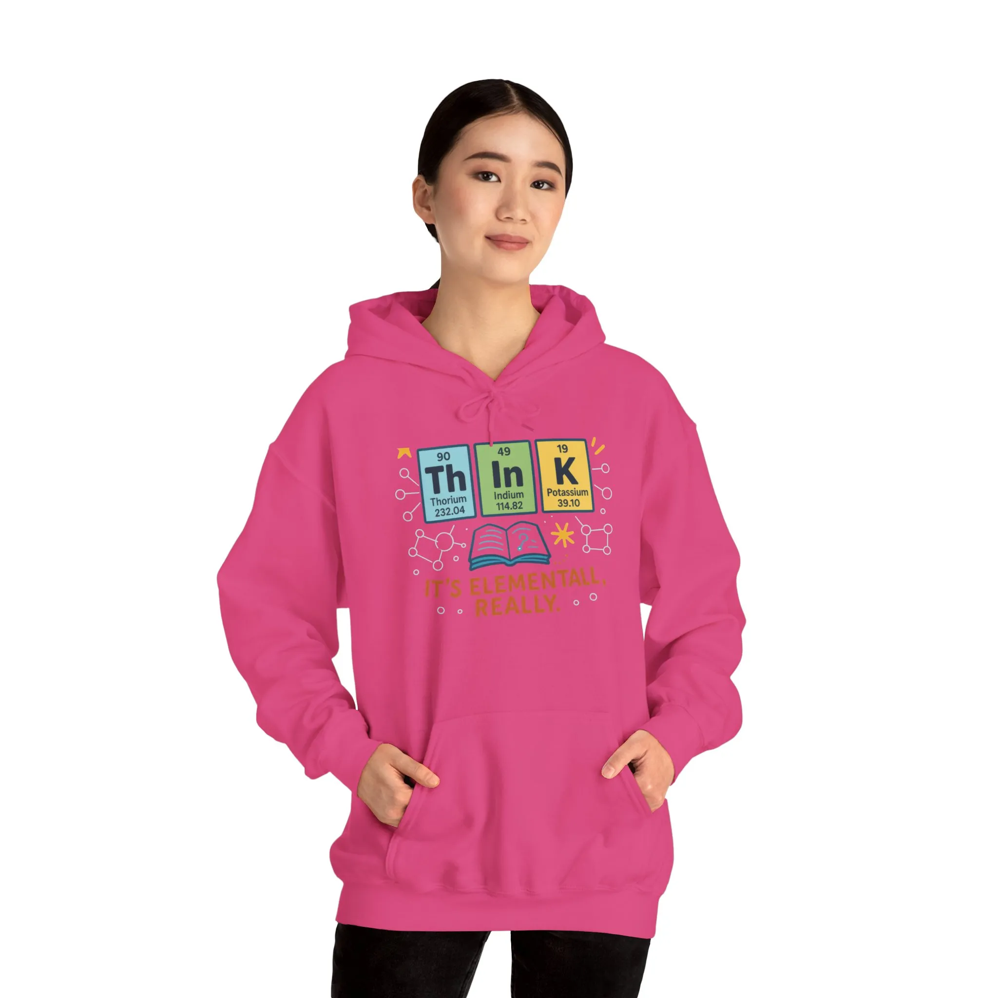 Think Hoodie for Women, Funny Chemistry Hoodie, Element of Humor Science Sweatshirt, Nerdy Gift for Her, Gift for Students, Science Lovers - Image 31