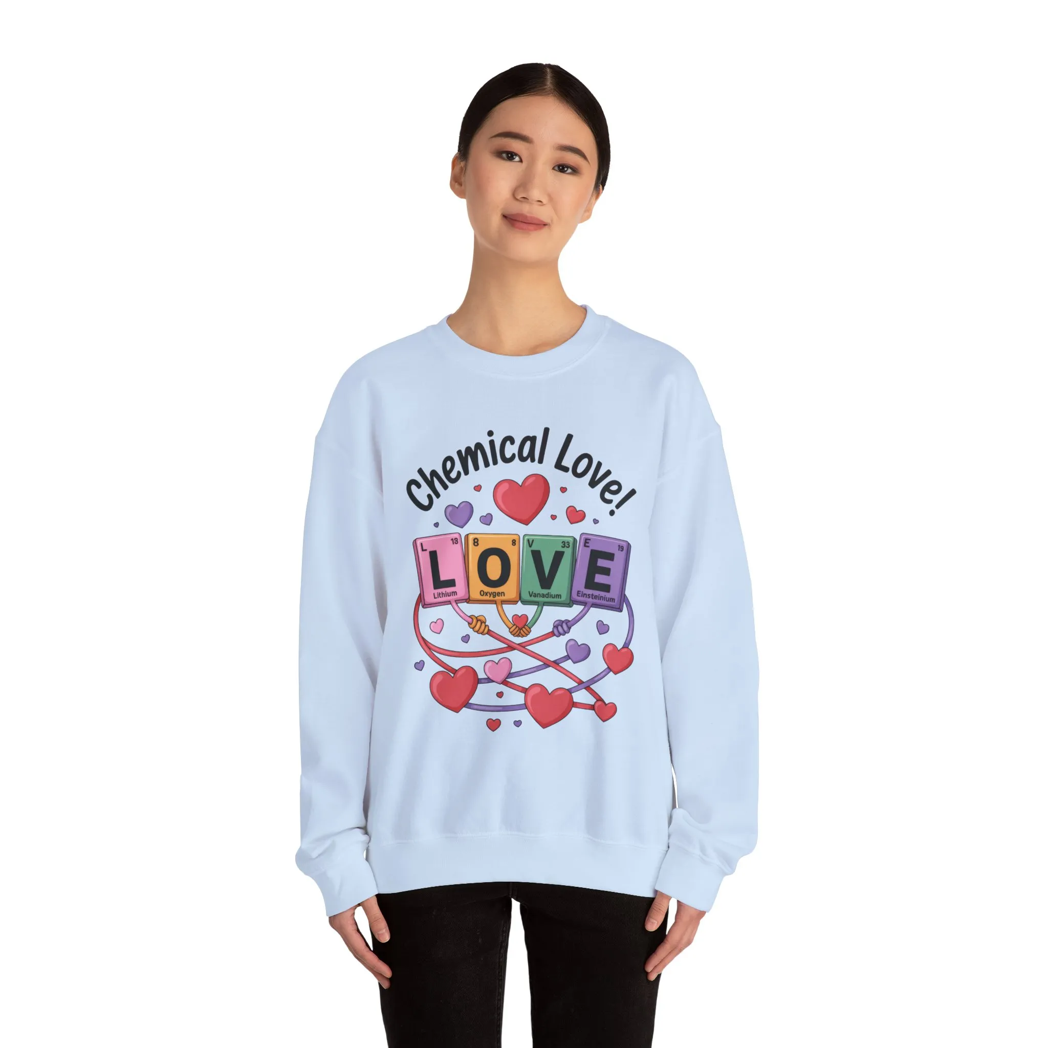 Chemical Love Women's Sweatshirt, Womens Crewneck, Cute Sweatshirt Gift, Valentines Day Pullover, Science Lovers Apparel, Relationship Humor - Image 29